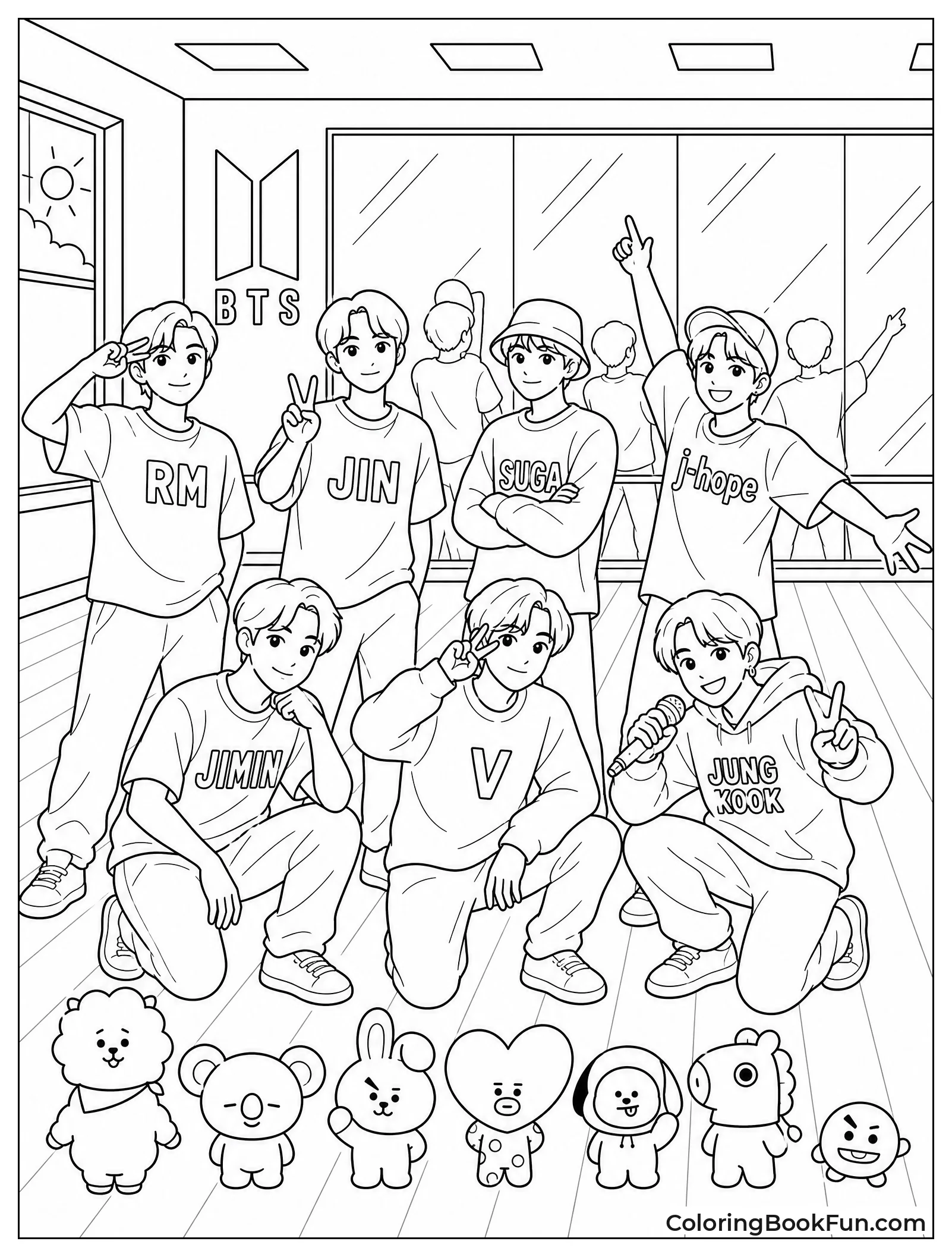 BTS Practicing Dance in Studio
