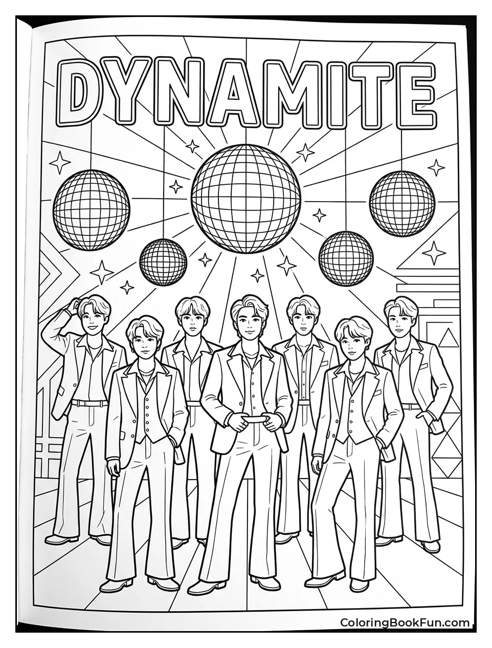 BTS in Retro Disco Outfits