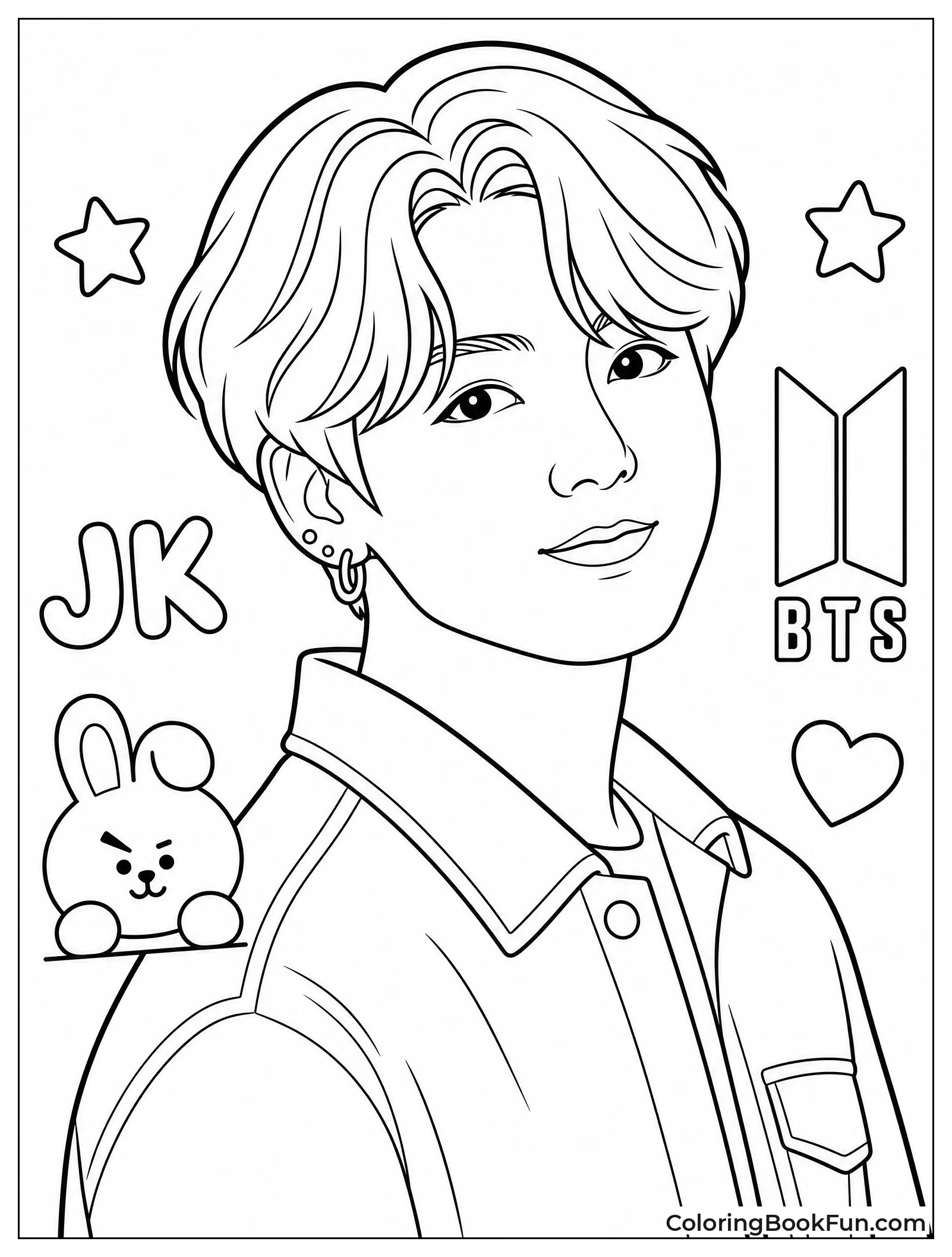 Jungkook Making a Cool Face