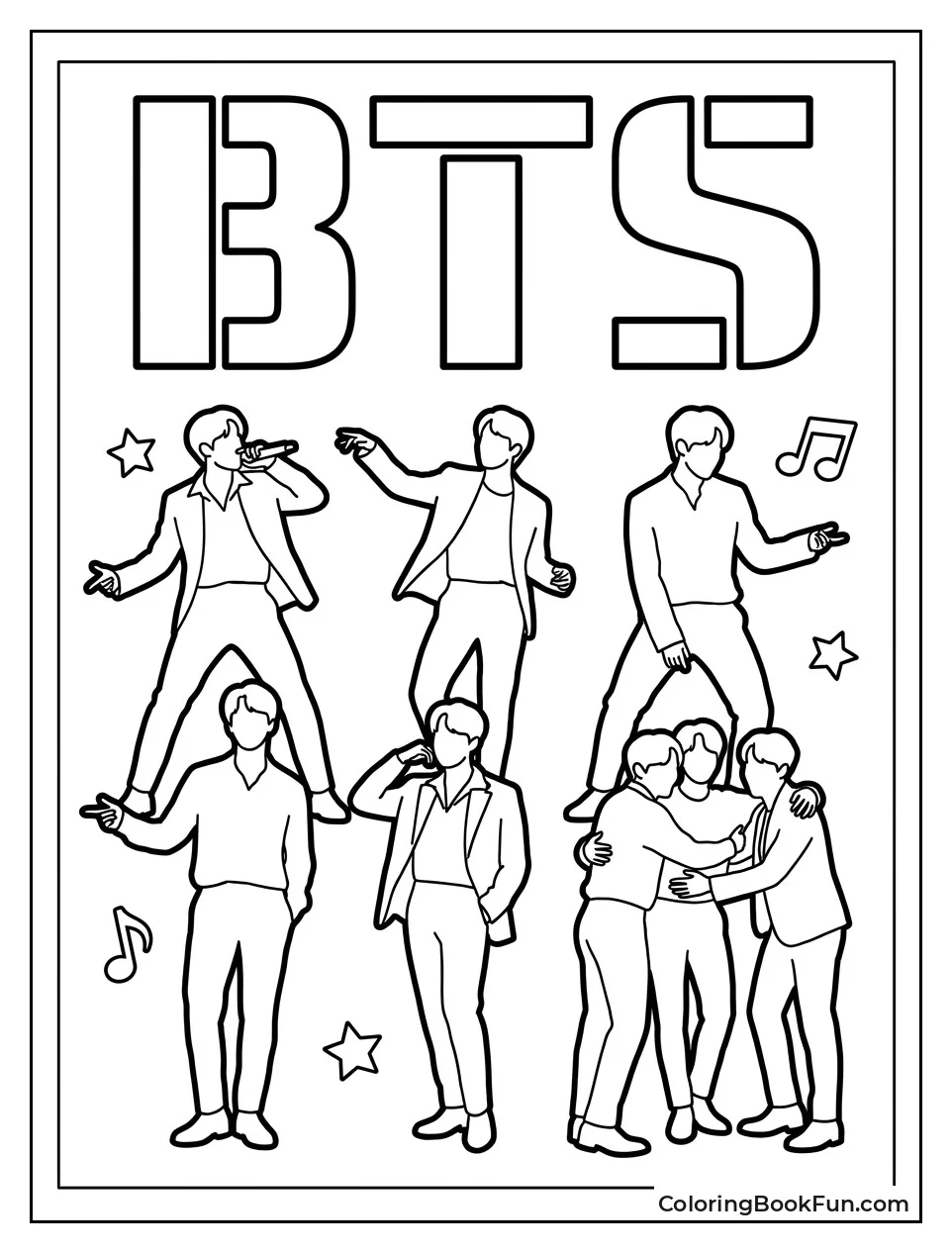Silhouettes of All BTS Members