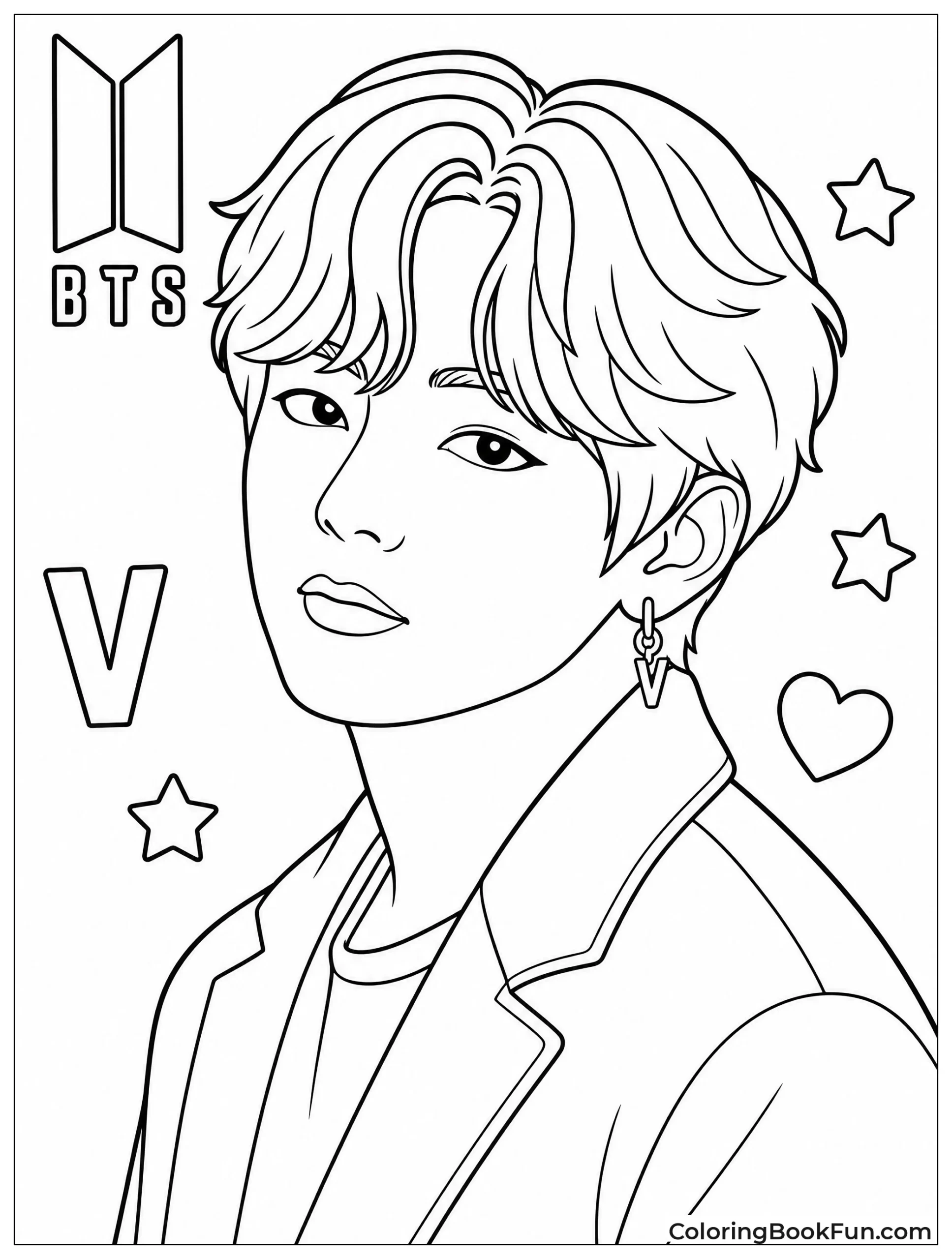 Taehyung Portrait with Nice Smile