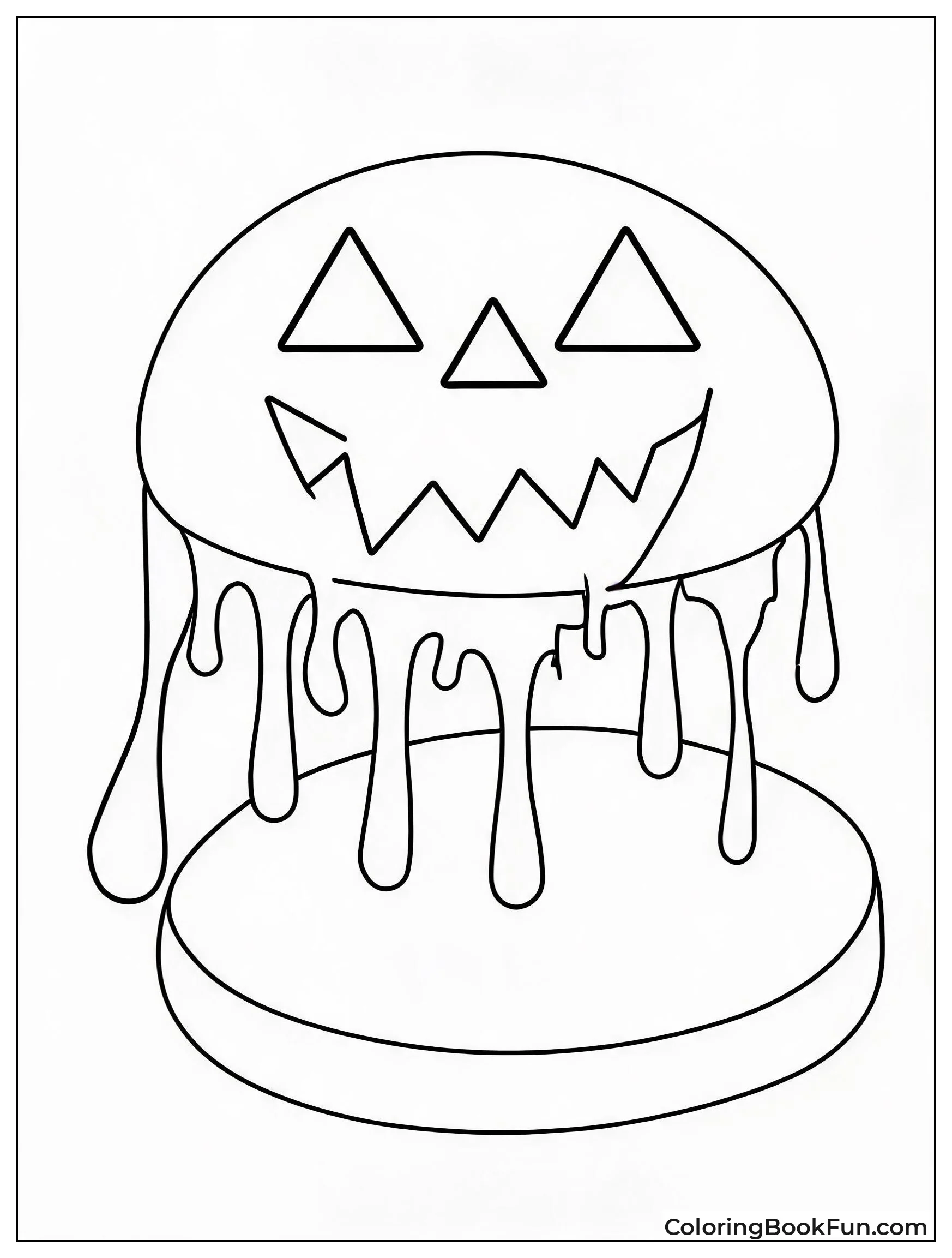 Pumpkin Face on Slider Bun