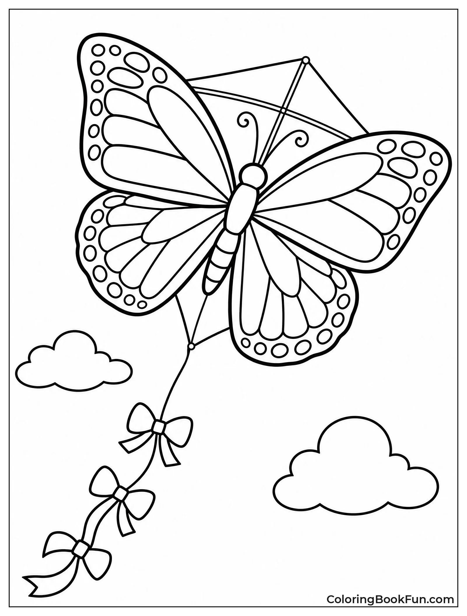 Monarch Butterfly Kite Soars