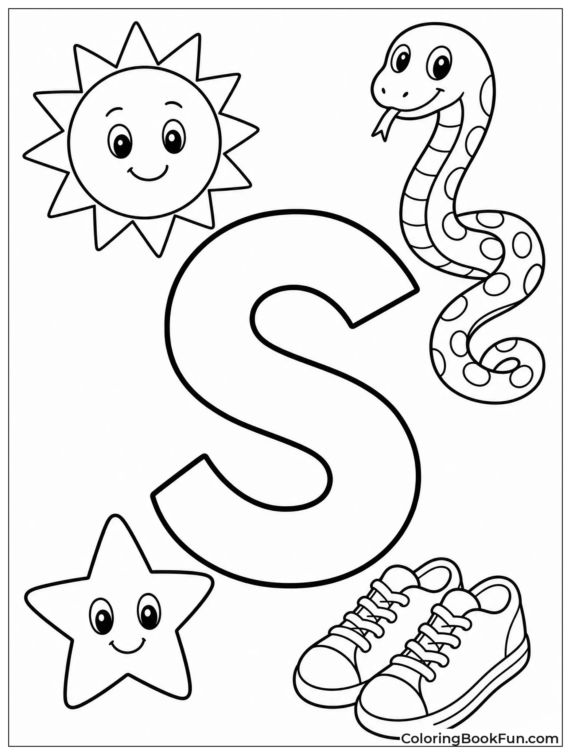 Bold Capital S in Block Style