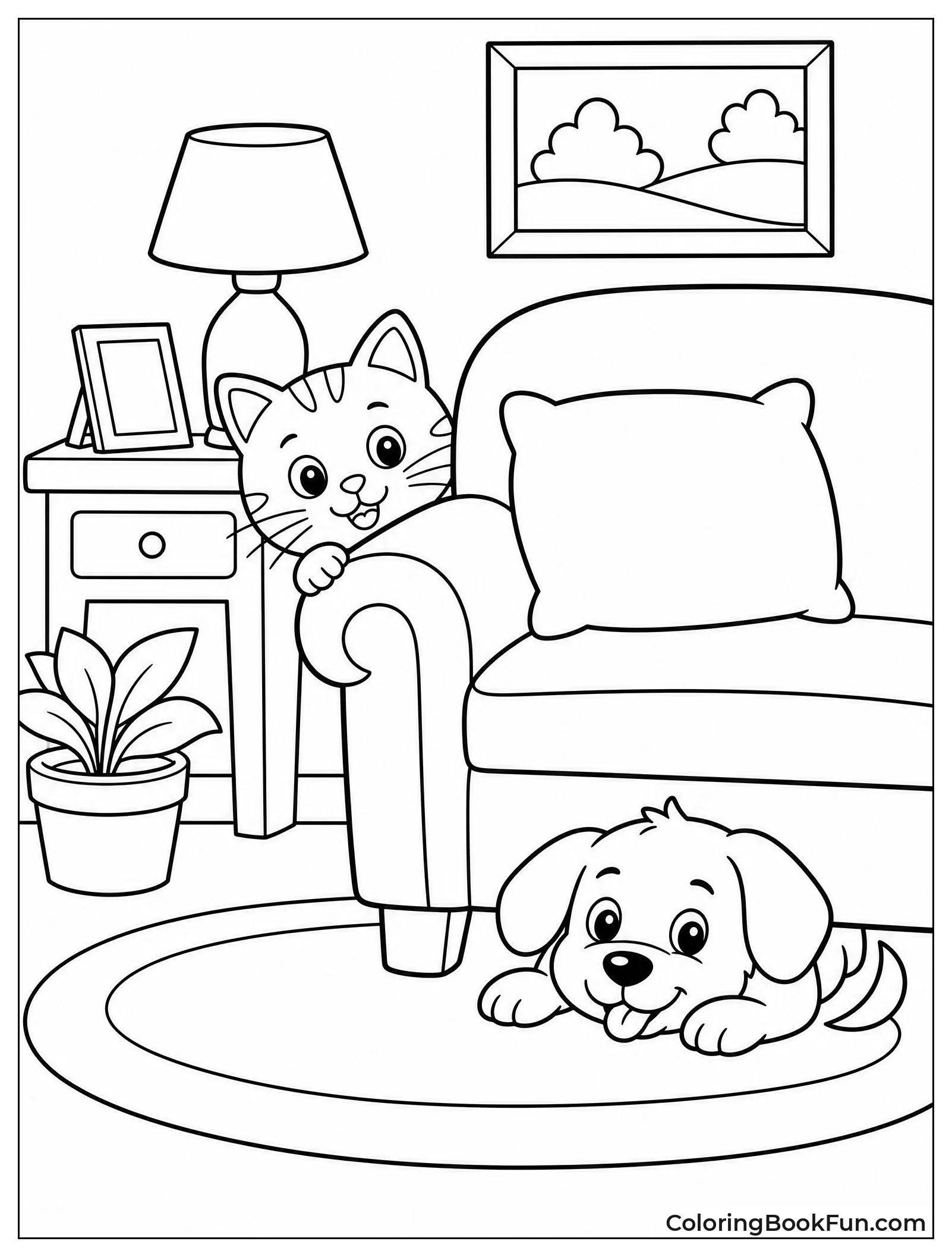 Pets Playing Hide and Seek