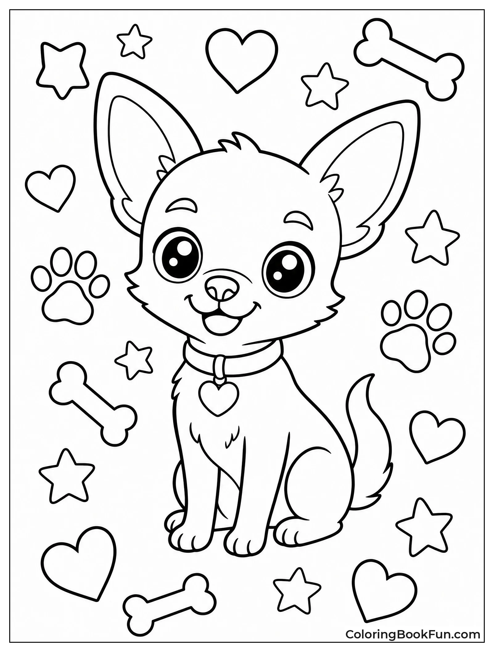 Chihuahua with Doodle Elements