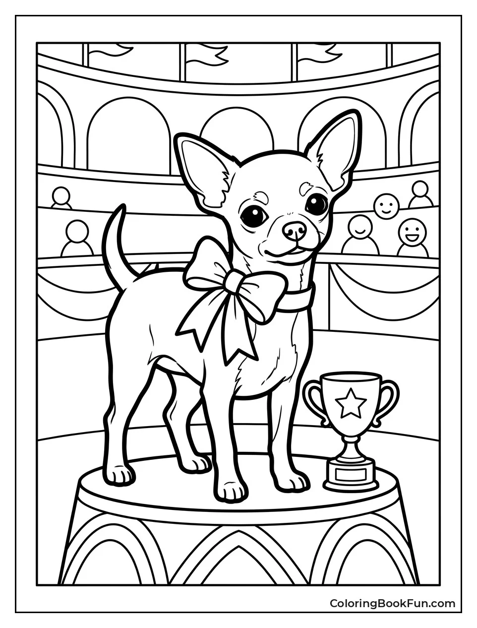 Show Chihuahua with Trophy