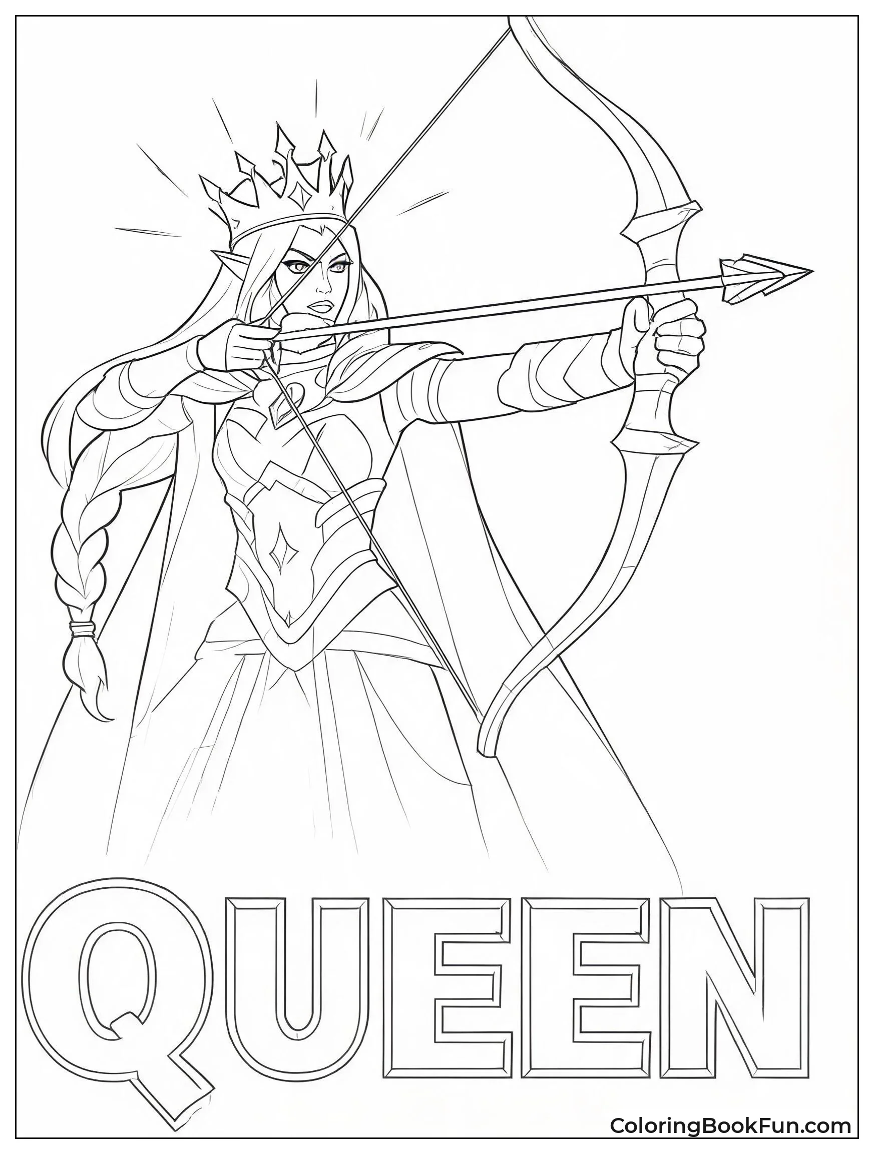 Archer Queen Draws Her Bow