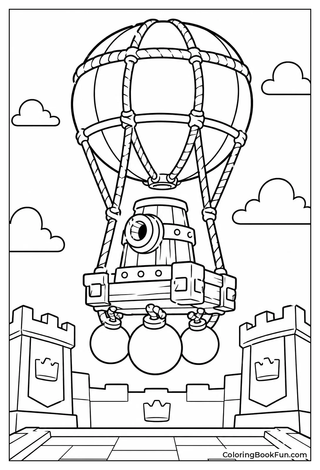 Bomb Balloon Floats over Arena