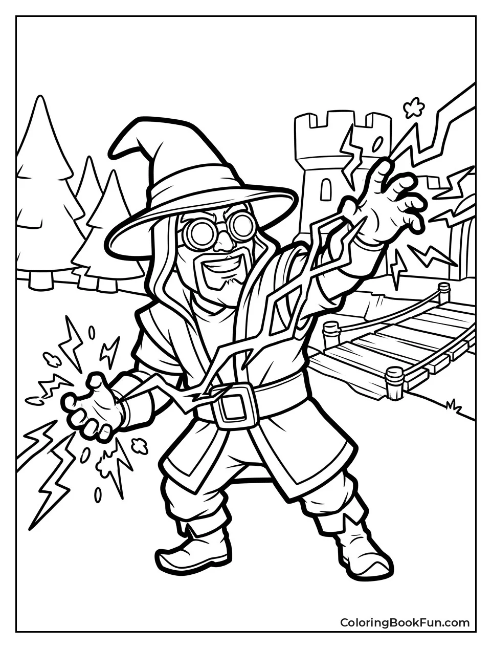 Electro Wizard Zaps with Sparks