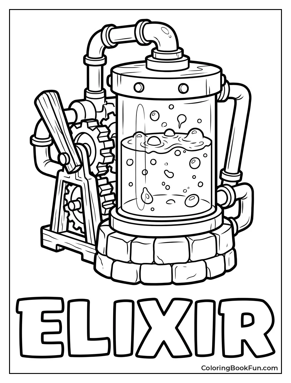 Elixir Collector Bubbles with Liquid