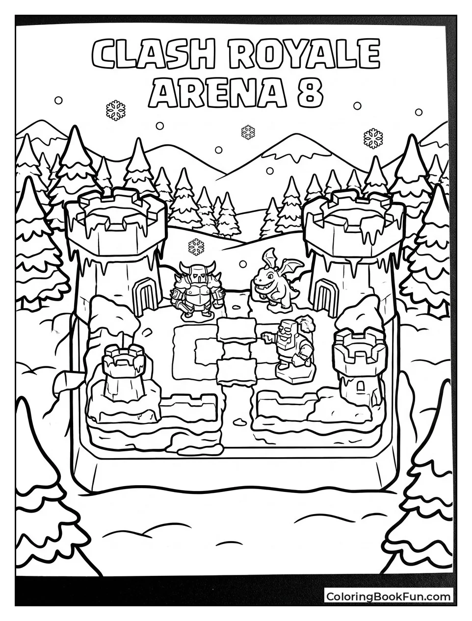 Snowy Frozen Peak Arena View