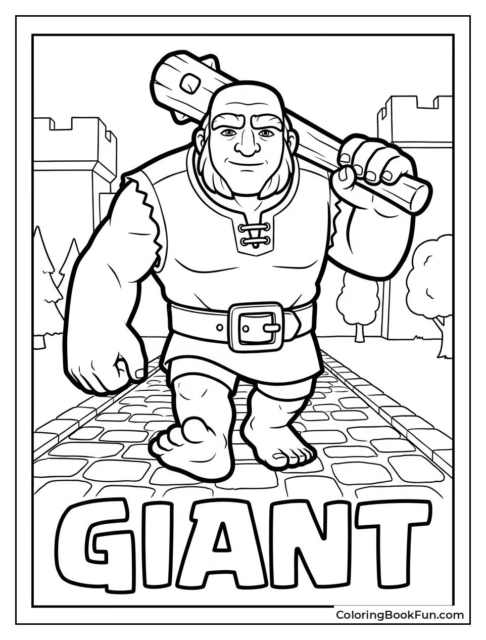 Giant Walks with Huge Club