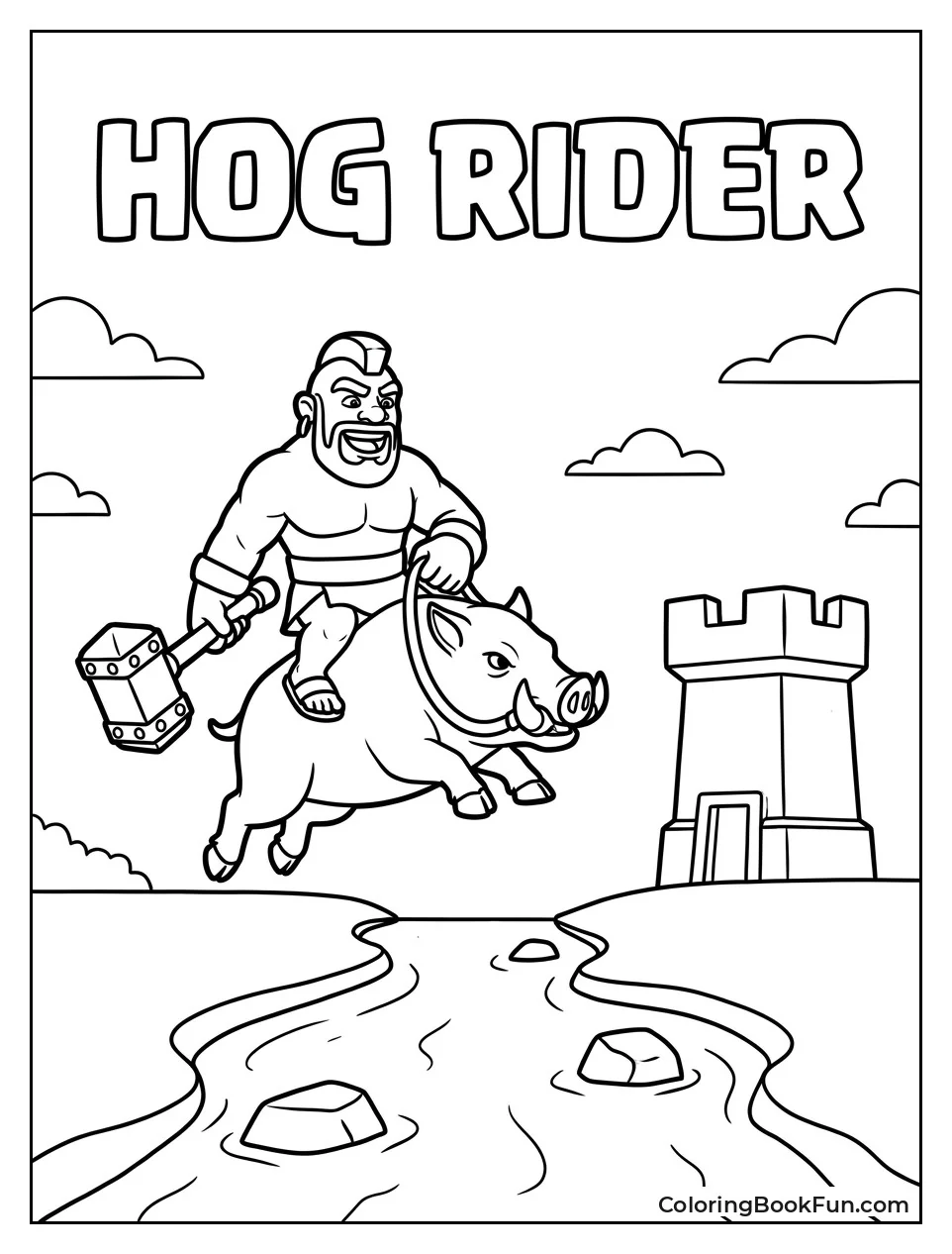 Hog Rider Jumps over River