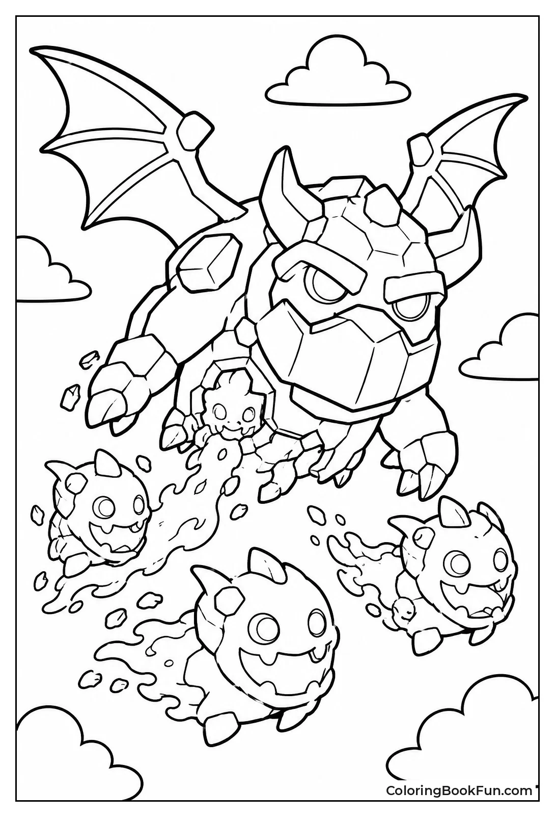 Lava Hound Flies with Pups