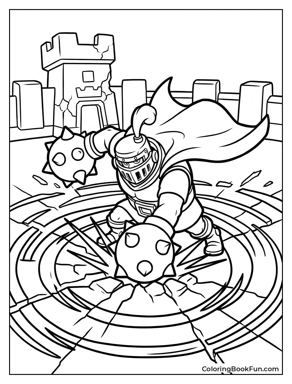 Mega Knight Slams into Ground