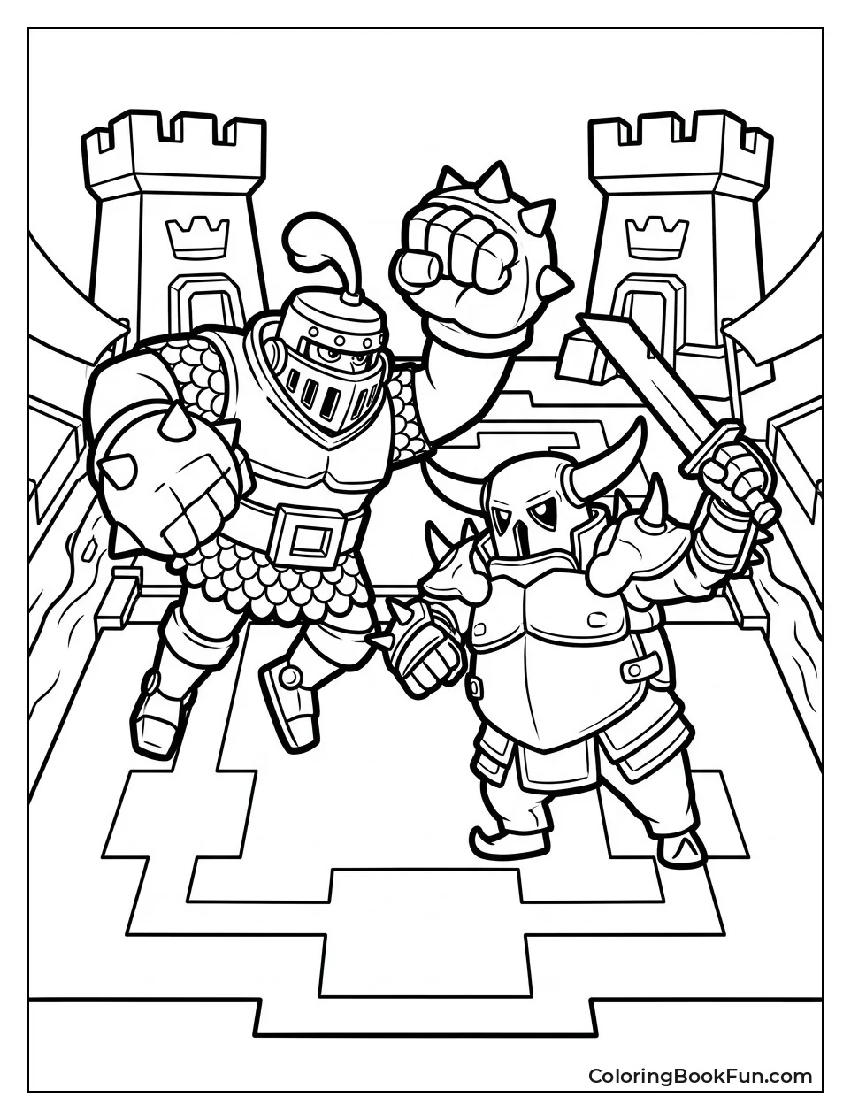 Mega Knight Battles Pekka