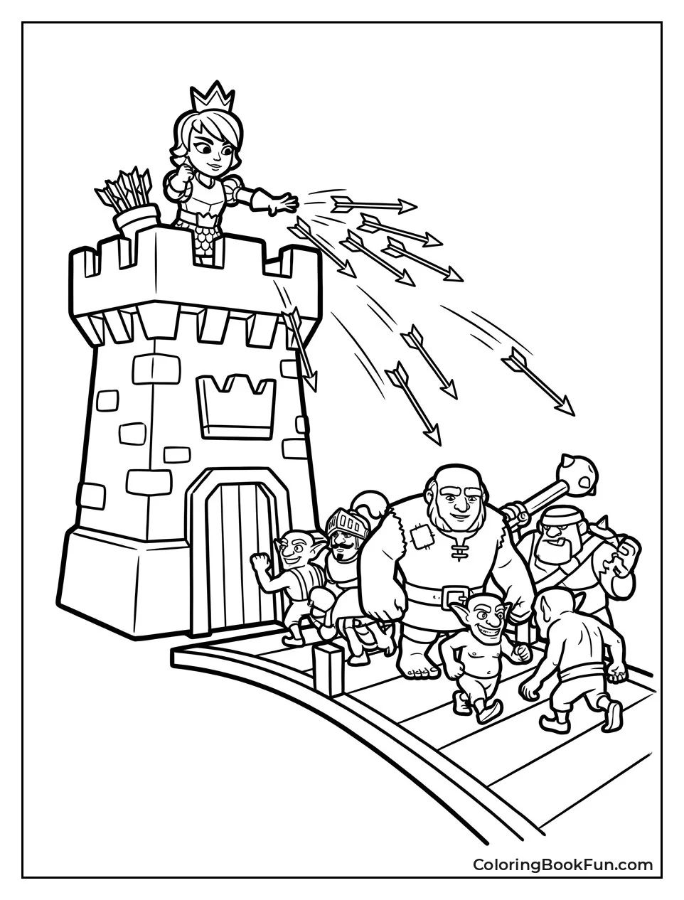 Princess Tower Shoots Arrows Down
