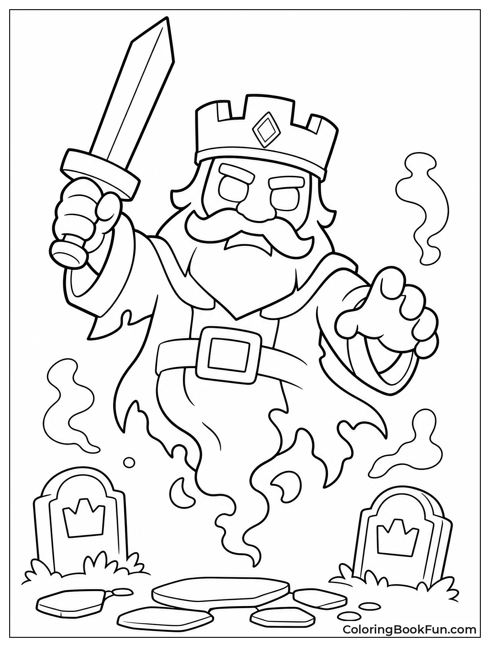Royal Ghost Appears with Sword