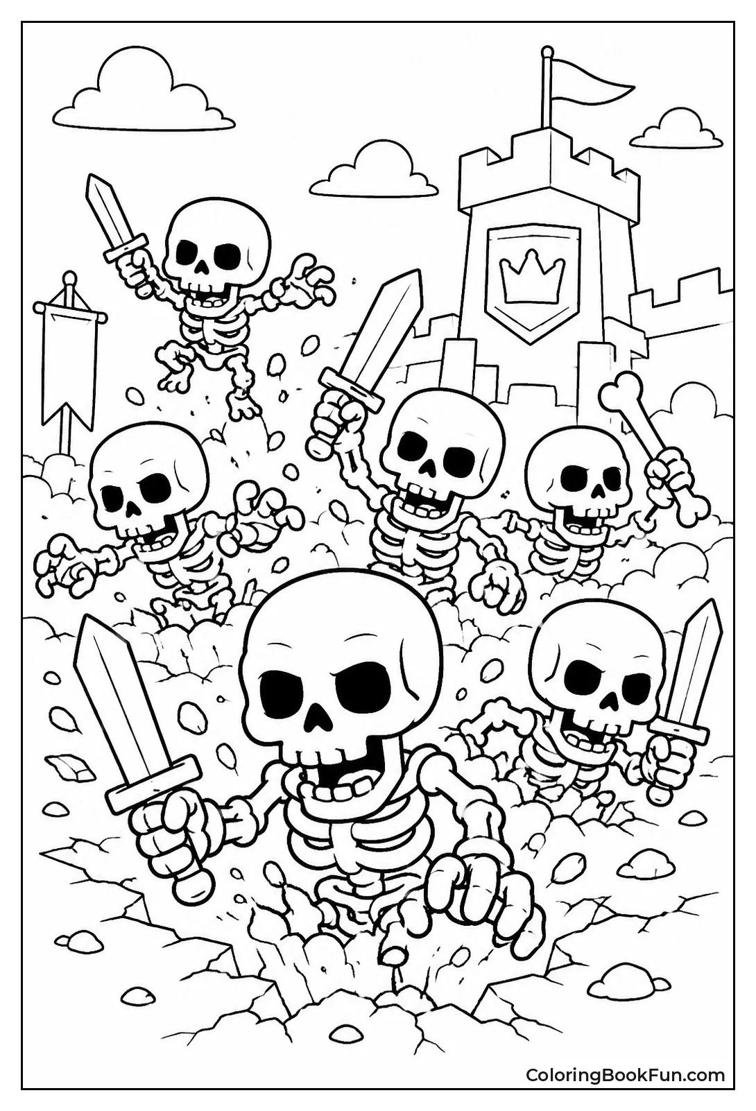 Skeletons Rise from Ground