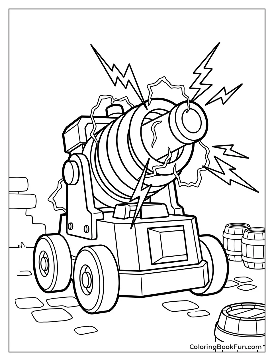 Sparky Charges with Sparks Flying