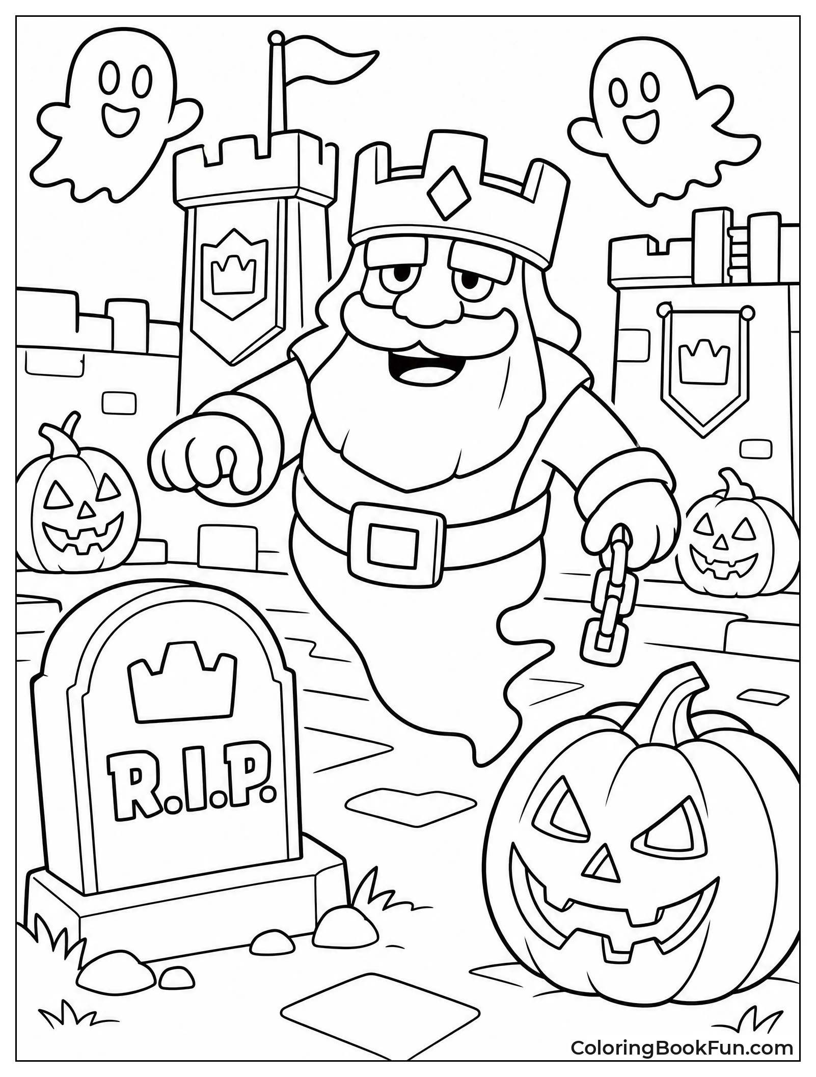 Halloween Arena with Pumpkins