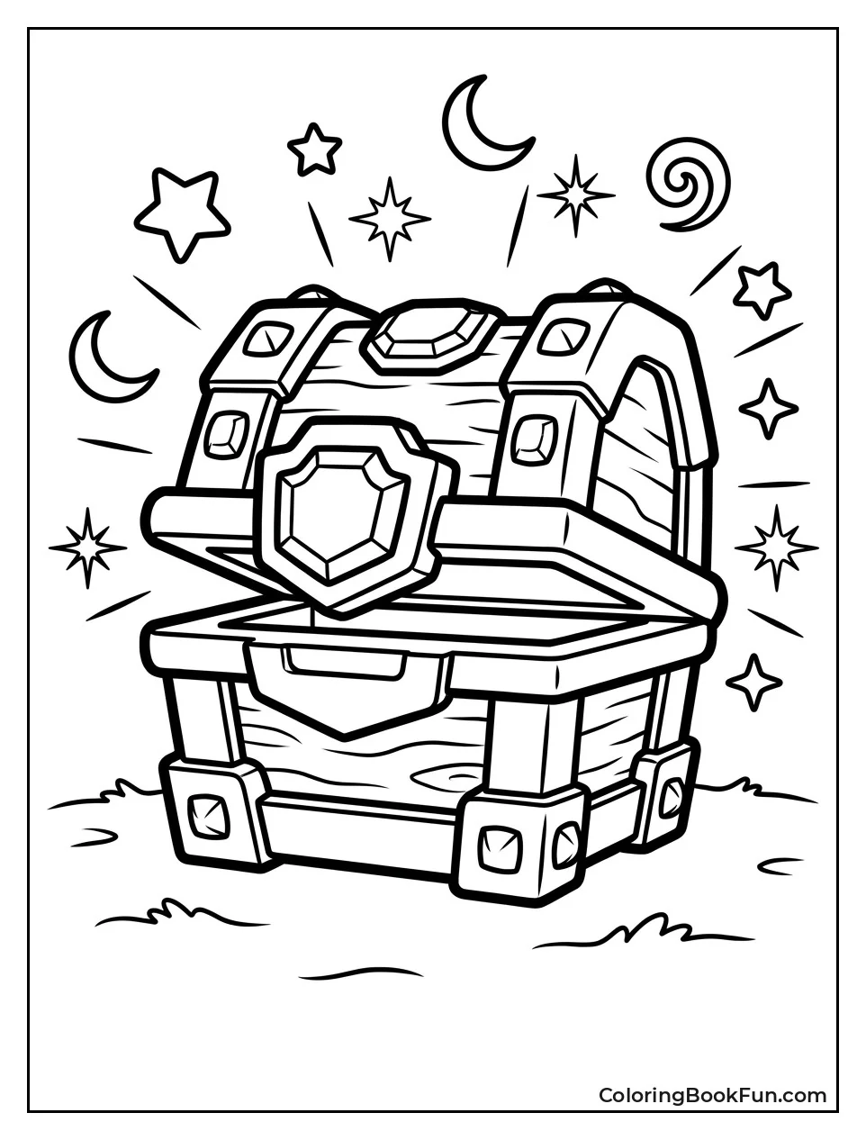 Magical Chest Glows with Sparkles