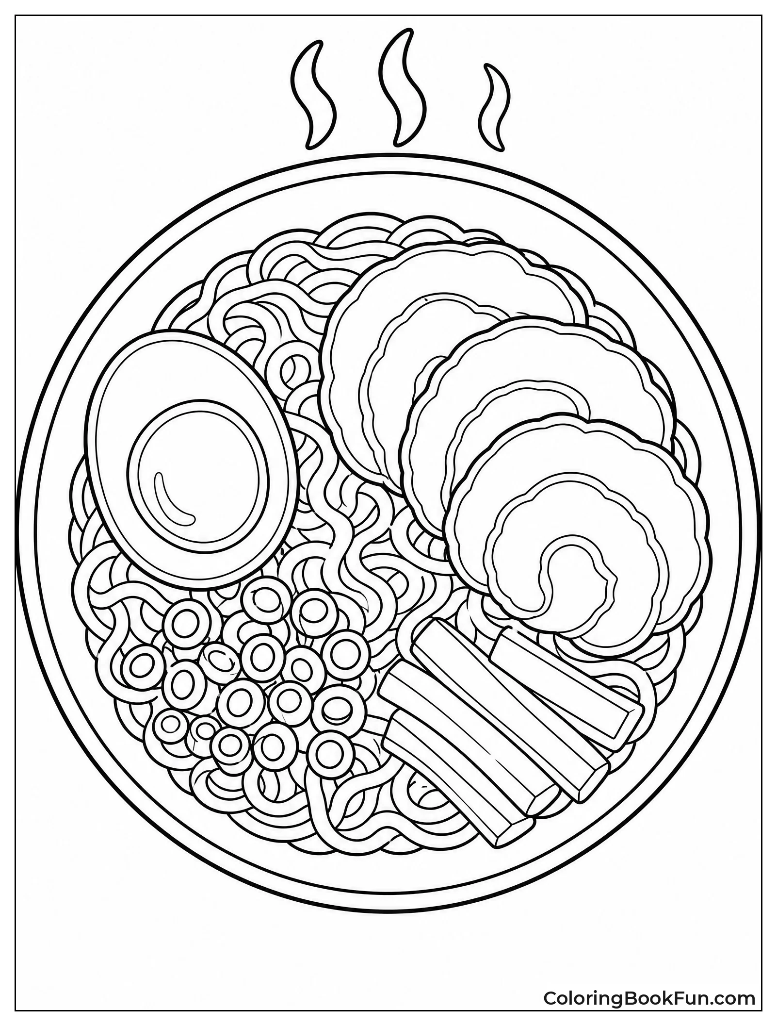 Top Down View of Shoyu Ramen