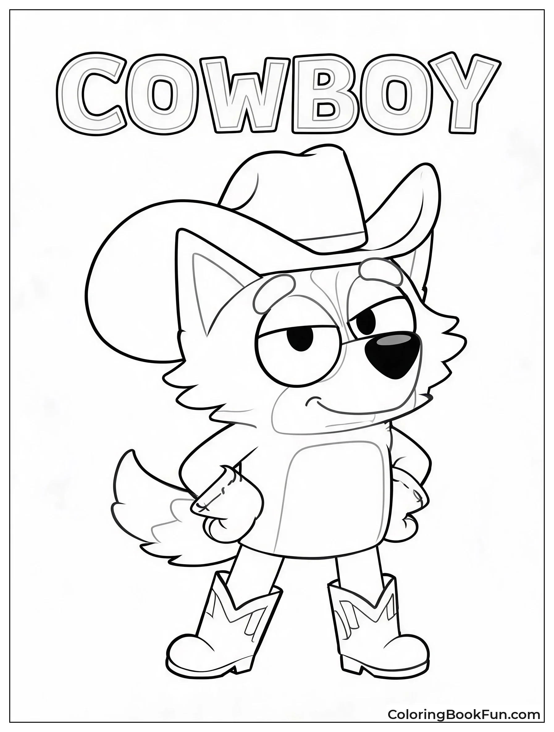 Cowboy Muffin Striking a Pose
