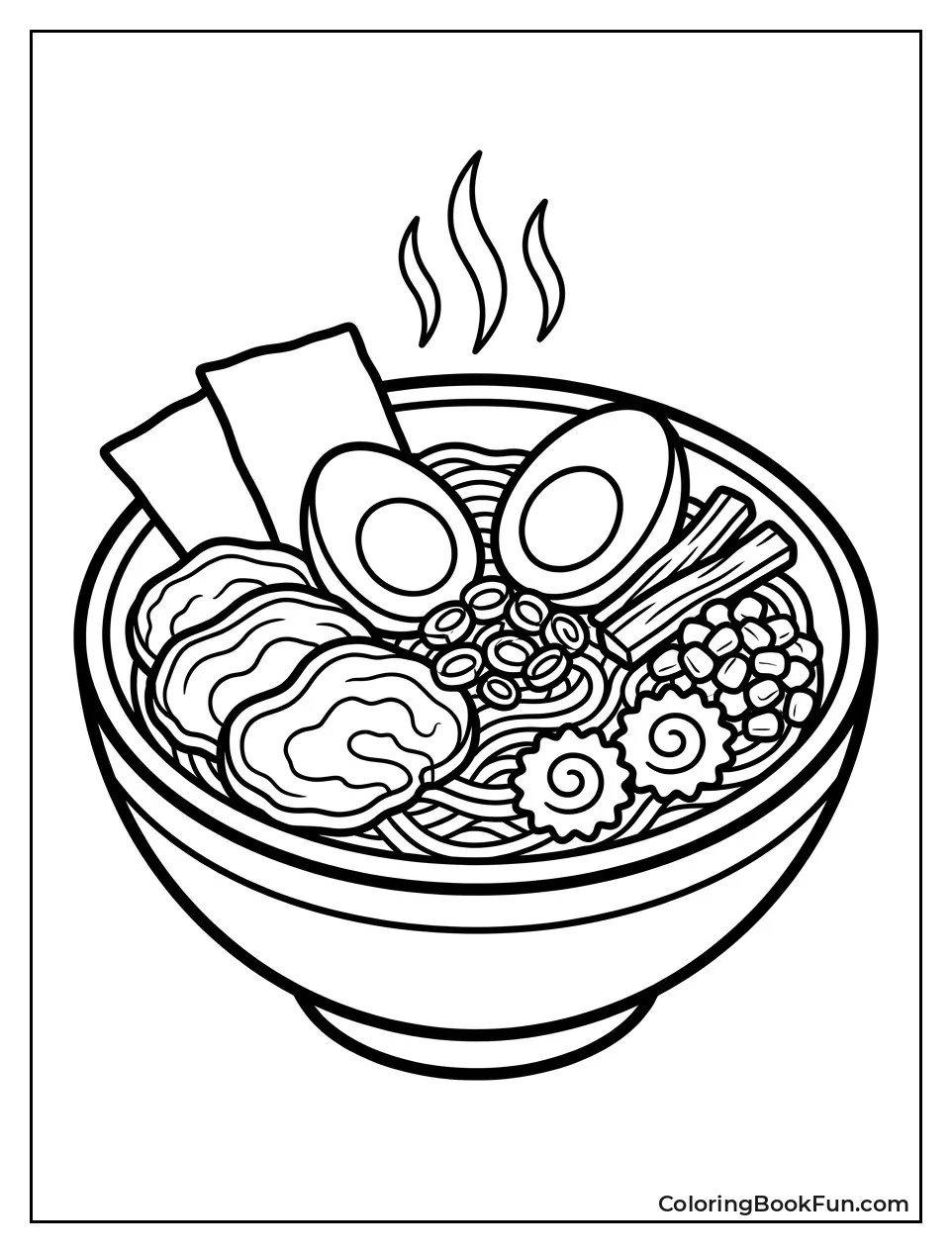 Gourmet Ramen with Many Toppings