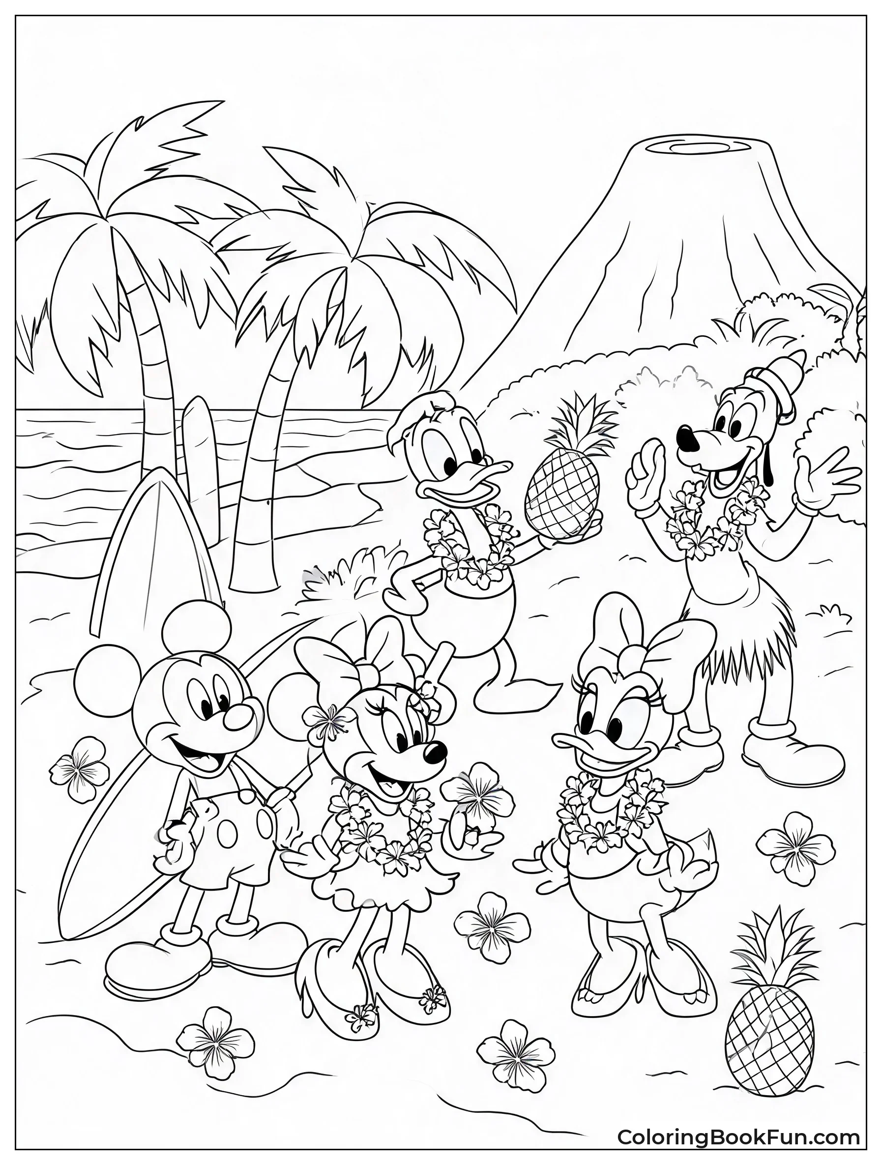 Disney Friends Explore the Beach
