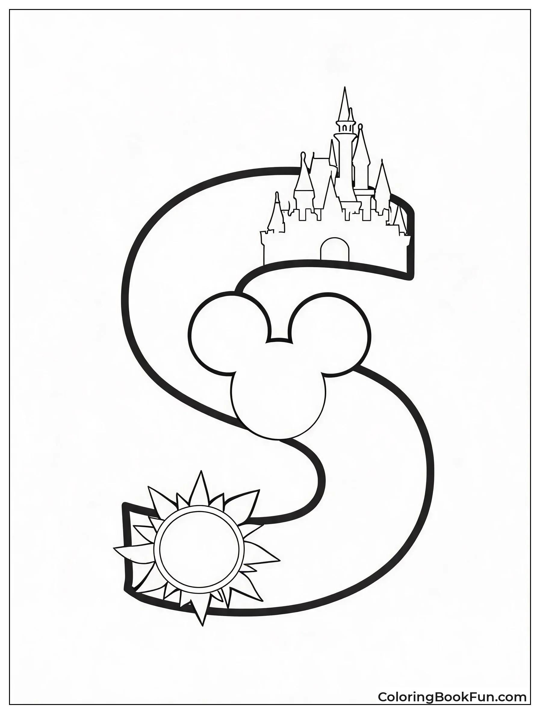 Disney Icons Shape the Letter S
