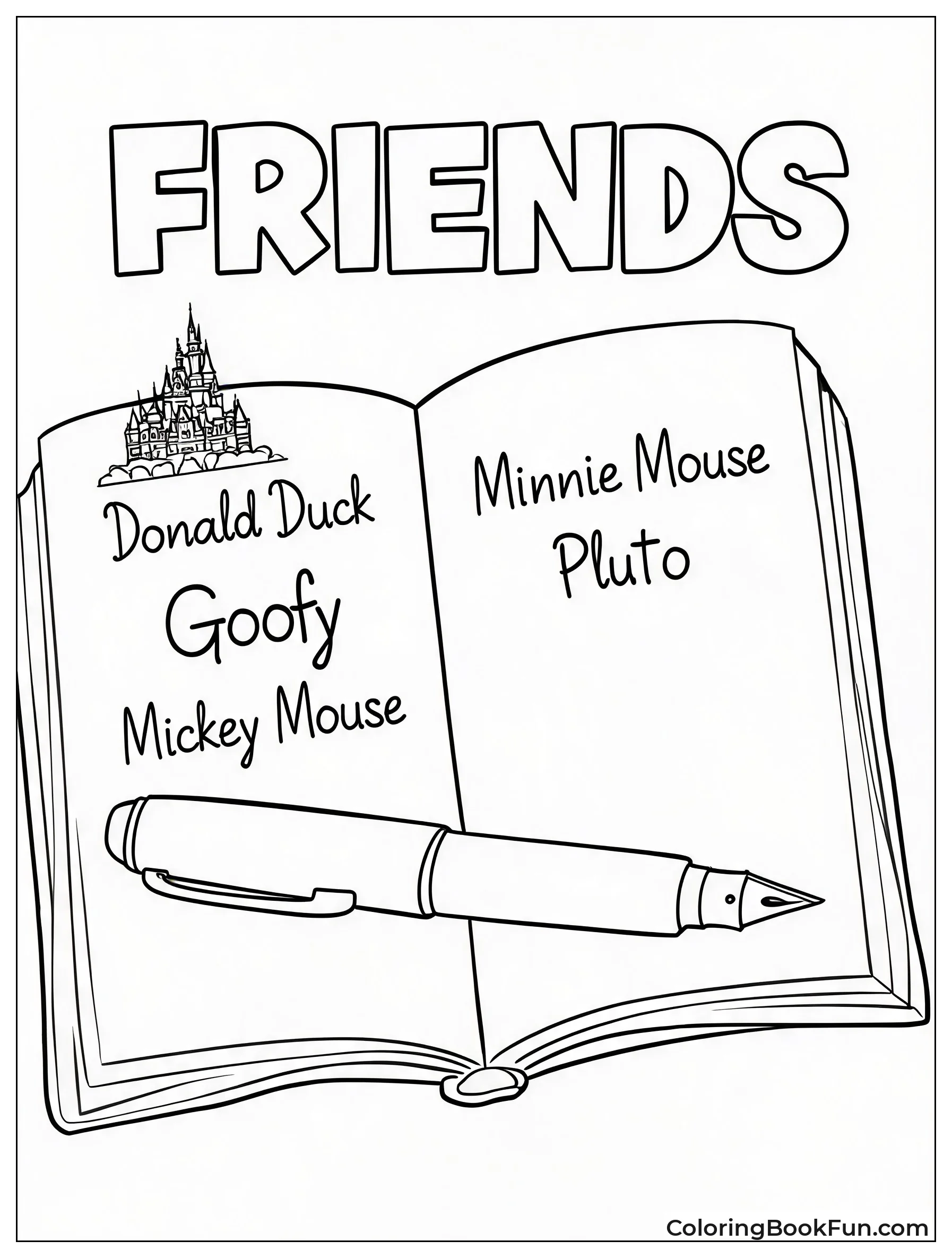 Open Book Shows Character Signatures
