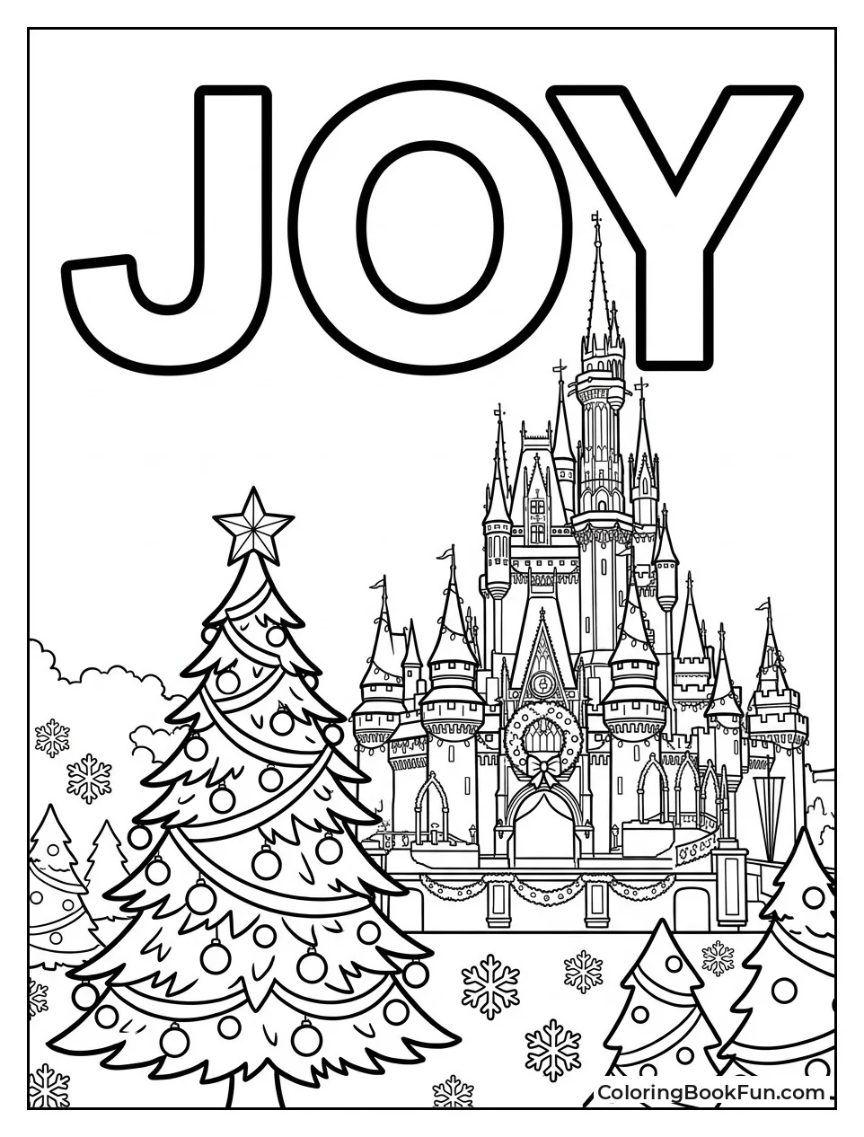 Castle Shines with Holiday Lights