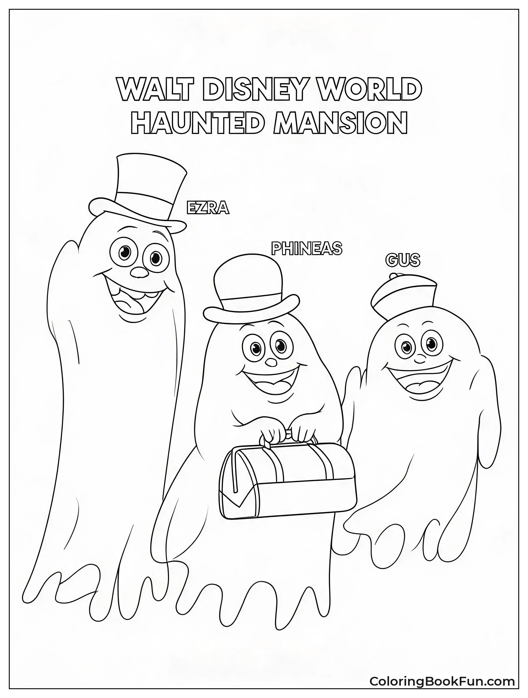 Three Ghosts Stand in Spooky Pose
