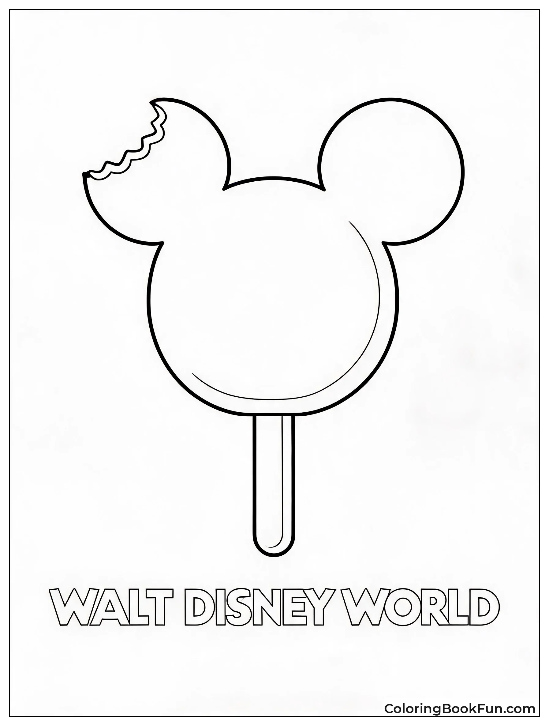 Bitten Mickey Ice Cream Bar