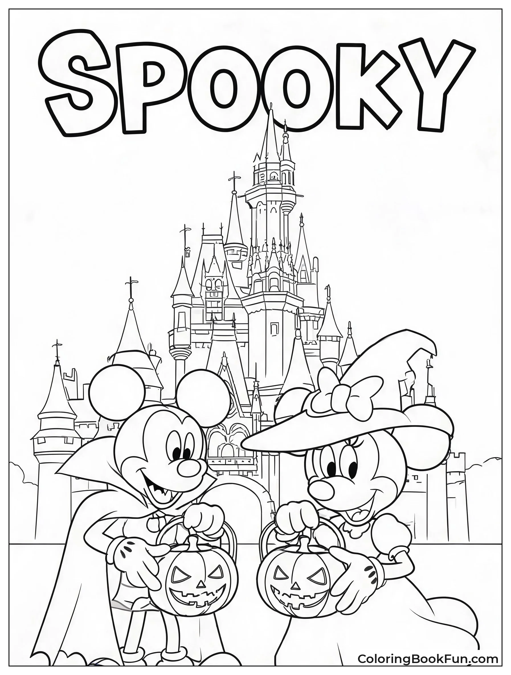 Mickey and Minnie Wear Costumes
