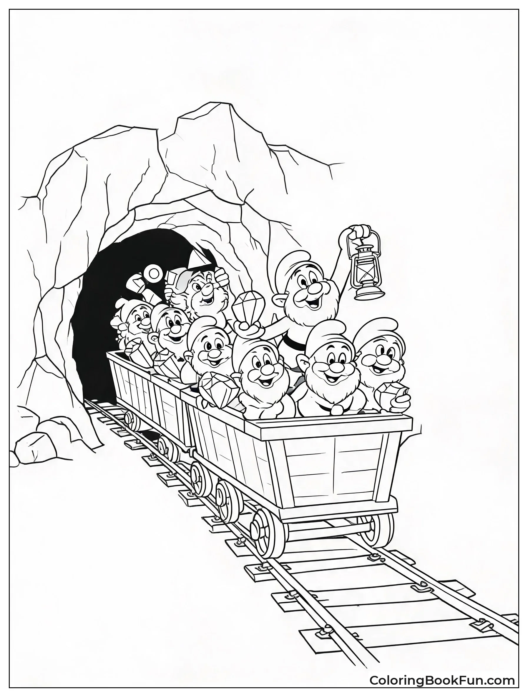 Mine Train with Waving Dwarf