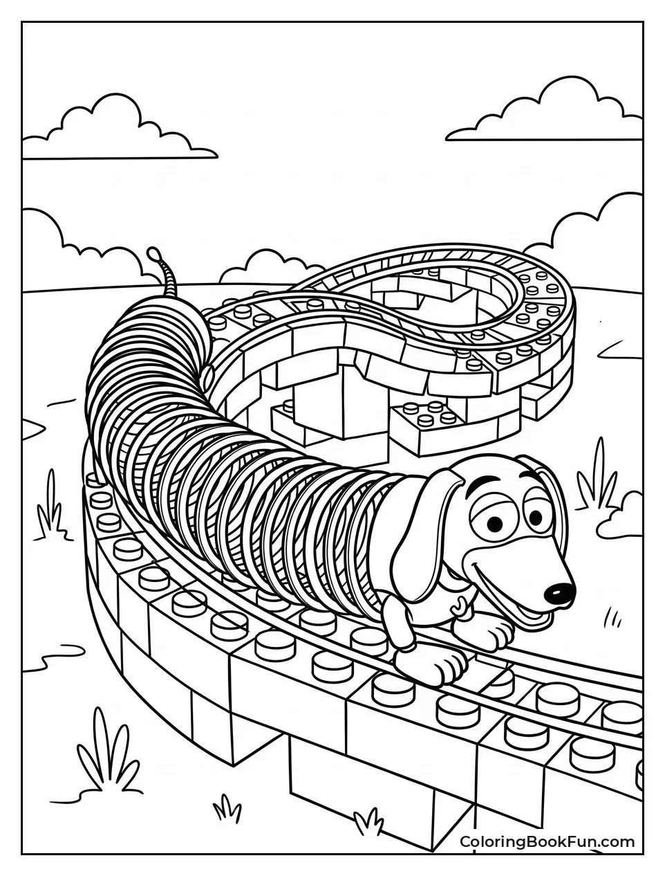Slinky Dog Stretches on Track