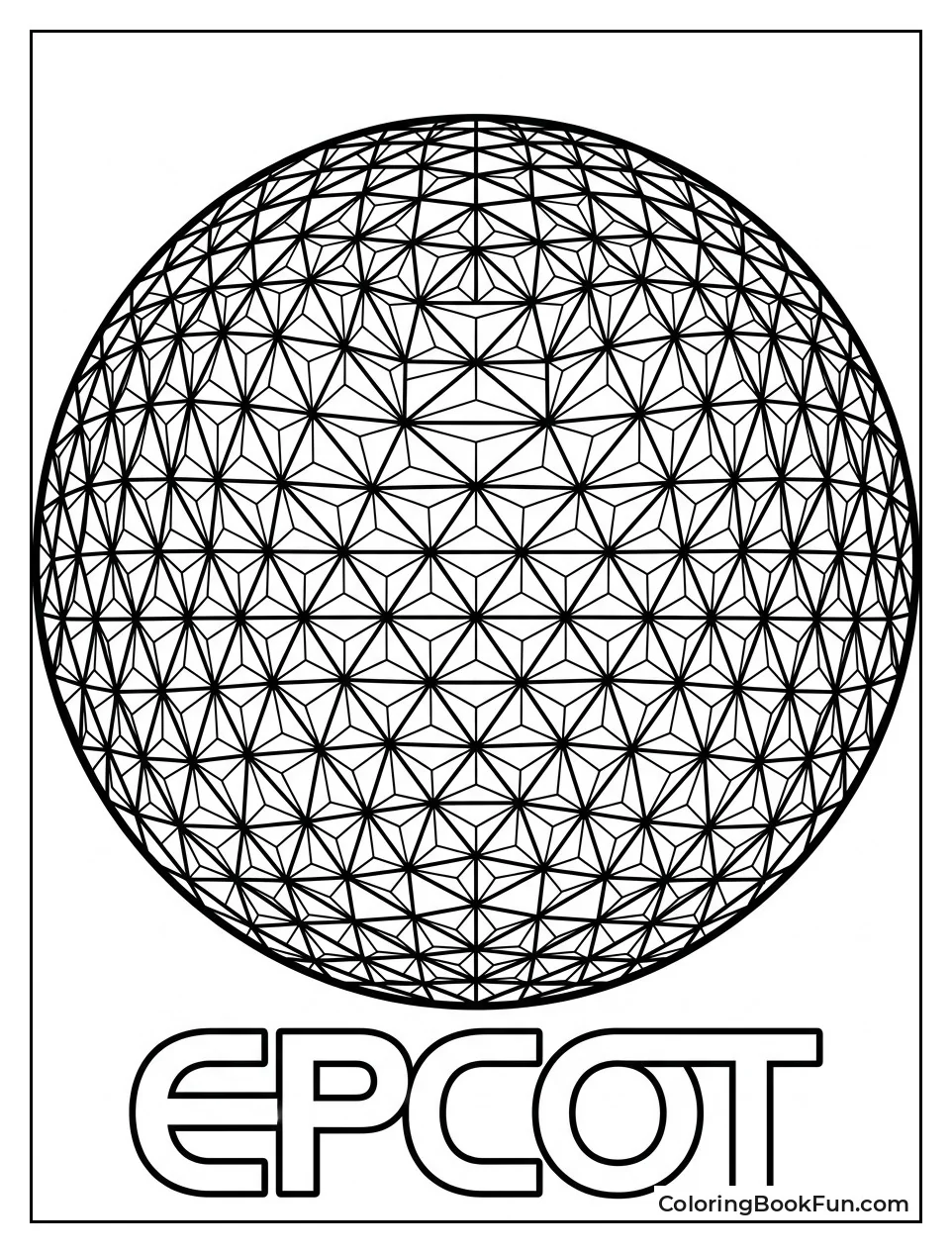 Geometric Sphere Fills the Page