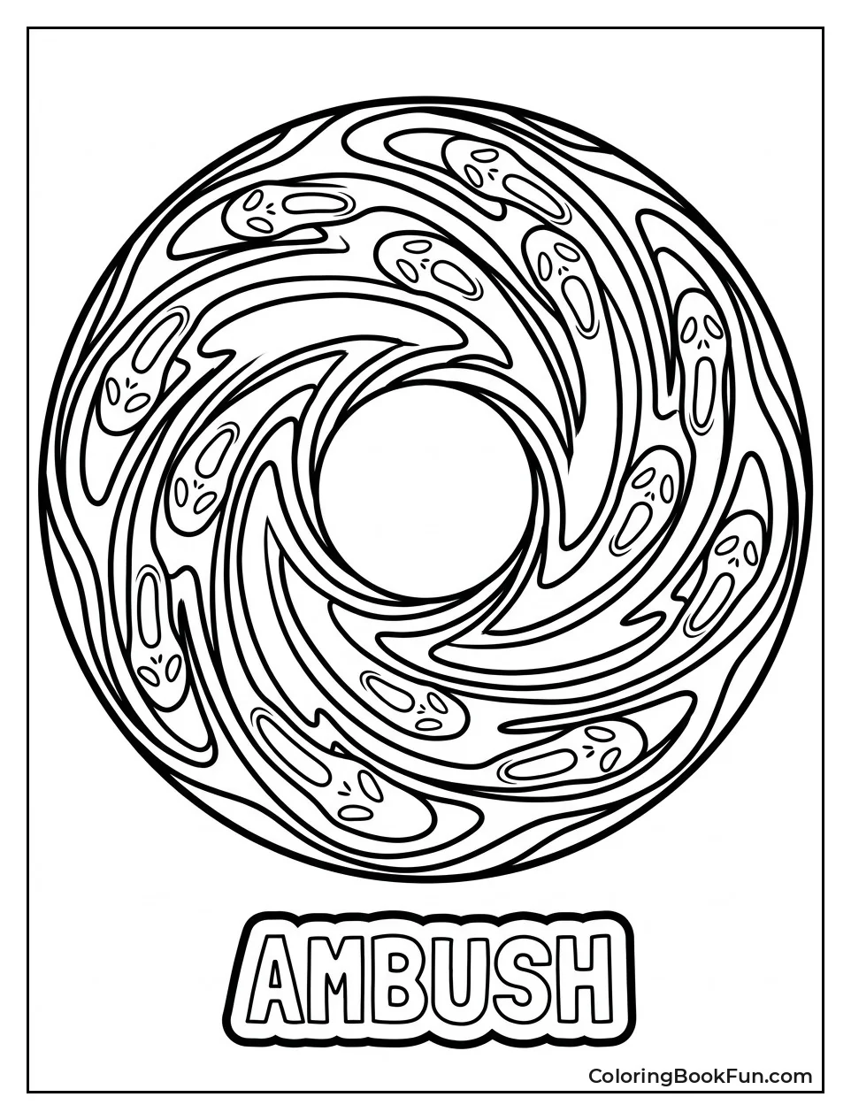 Swirling Green Faces of Ambush