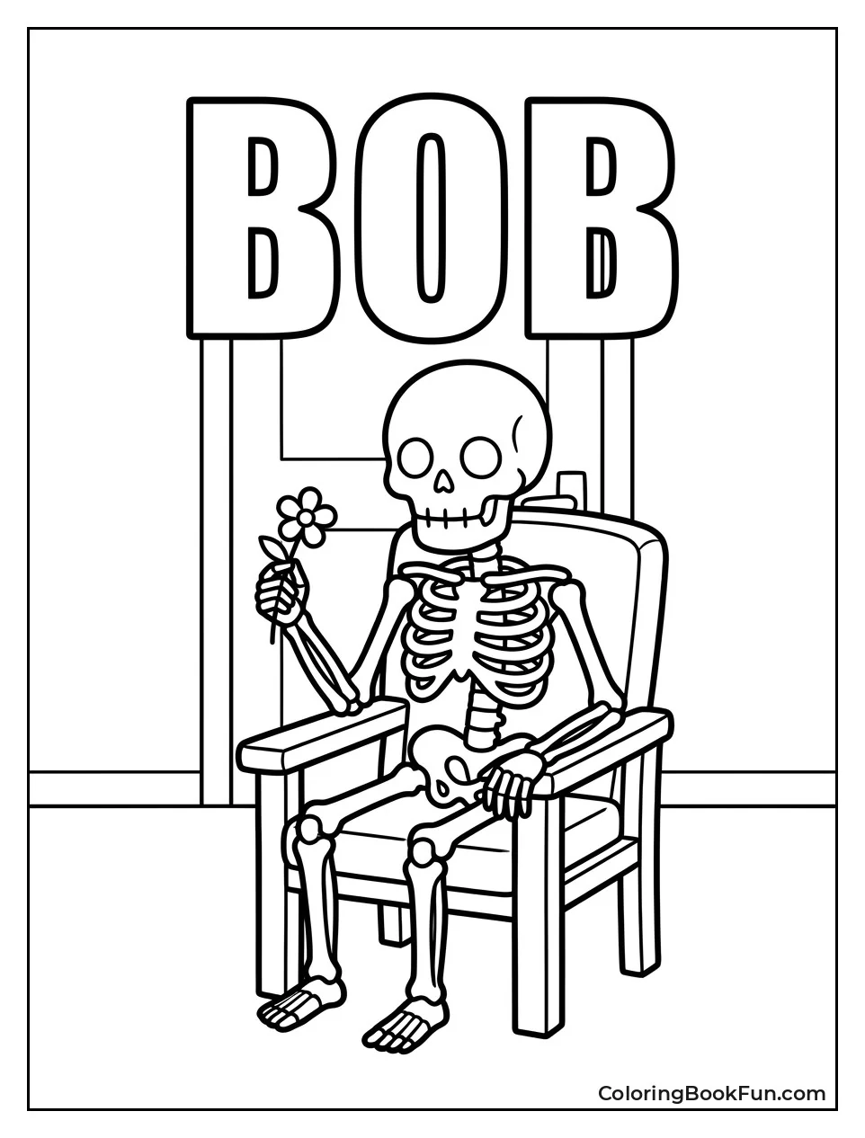 Bob Holding a Small Flower