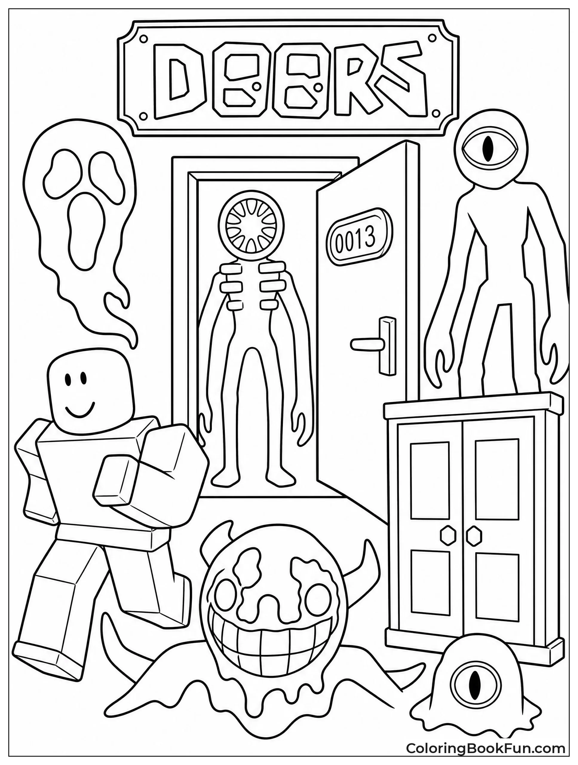 Doors Characters Standing Together