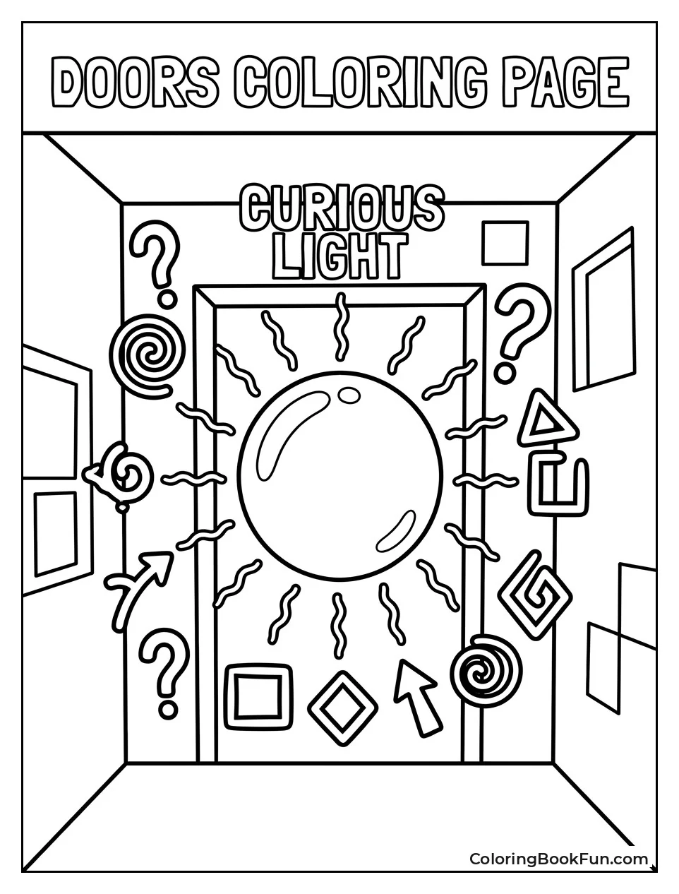 Yellow Light with Strange Symbols