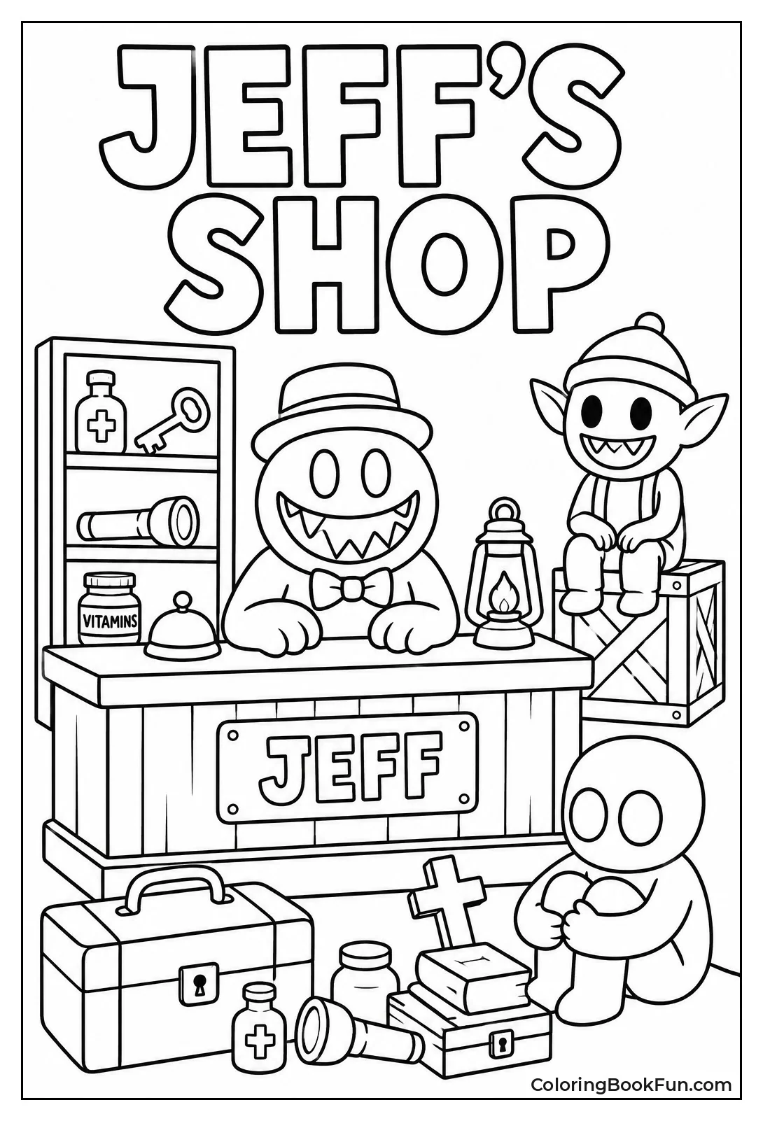 Friends Hanging Out at Shop