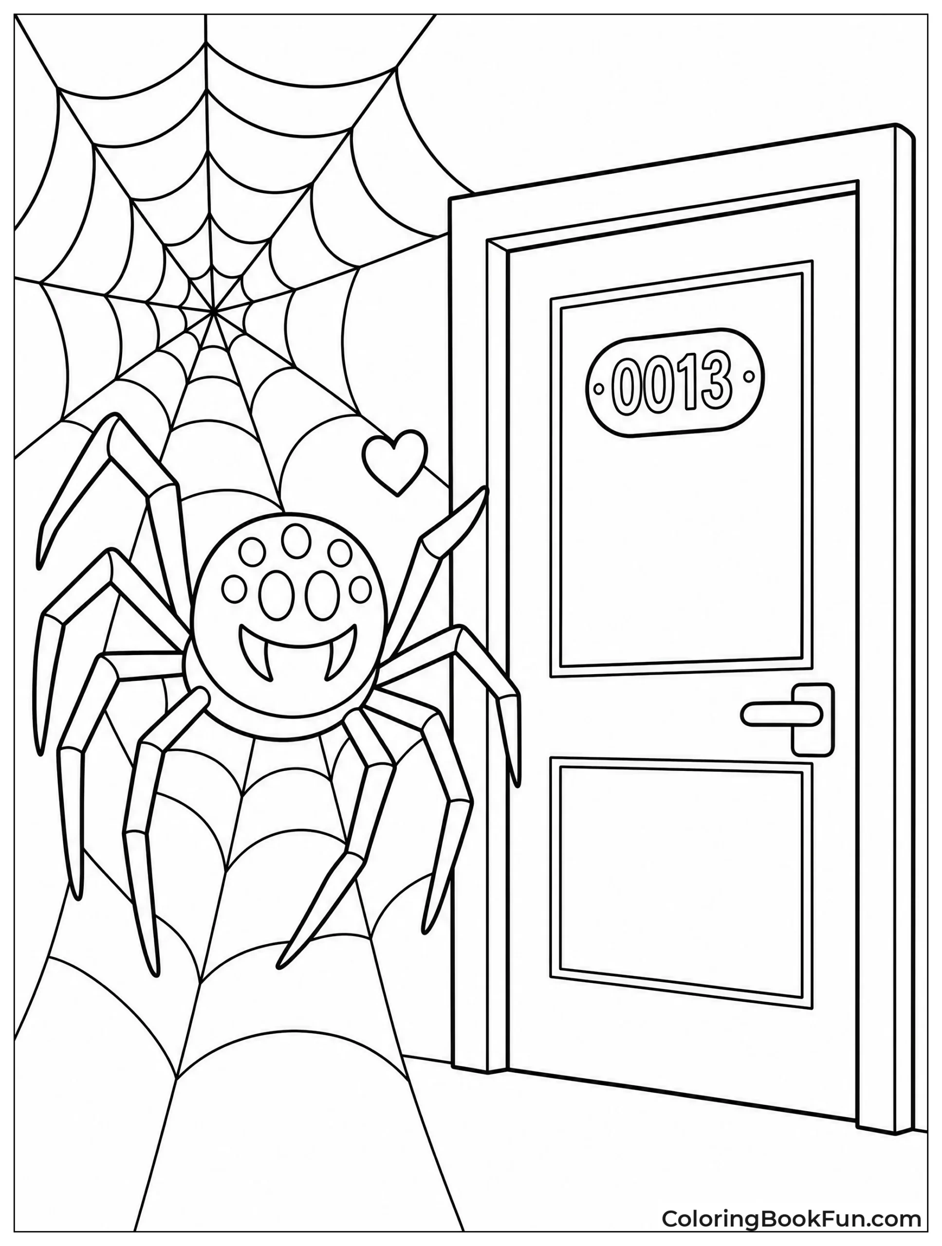 Sally Resting on Her Web