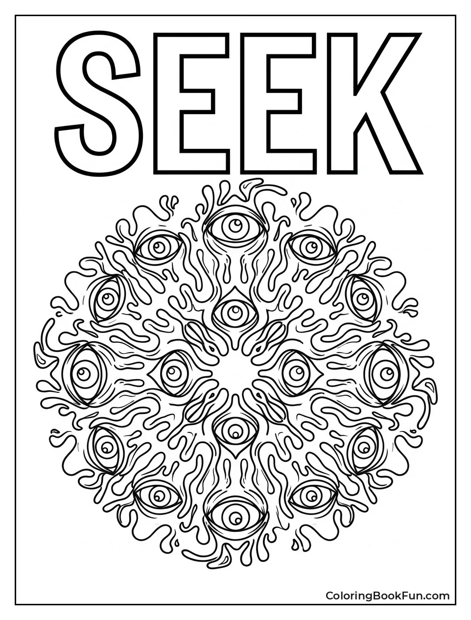 Eyes Forming a Mandala Pattern