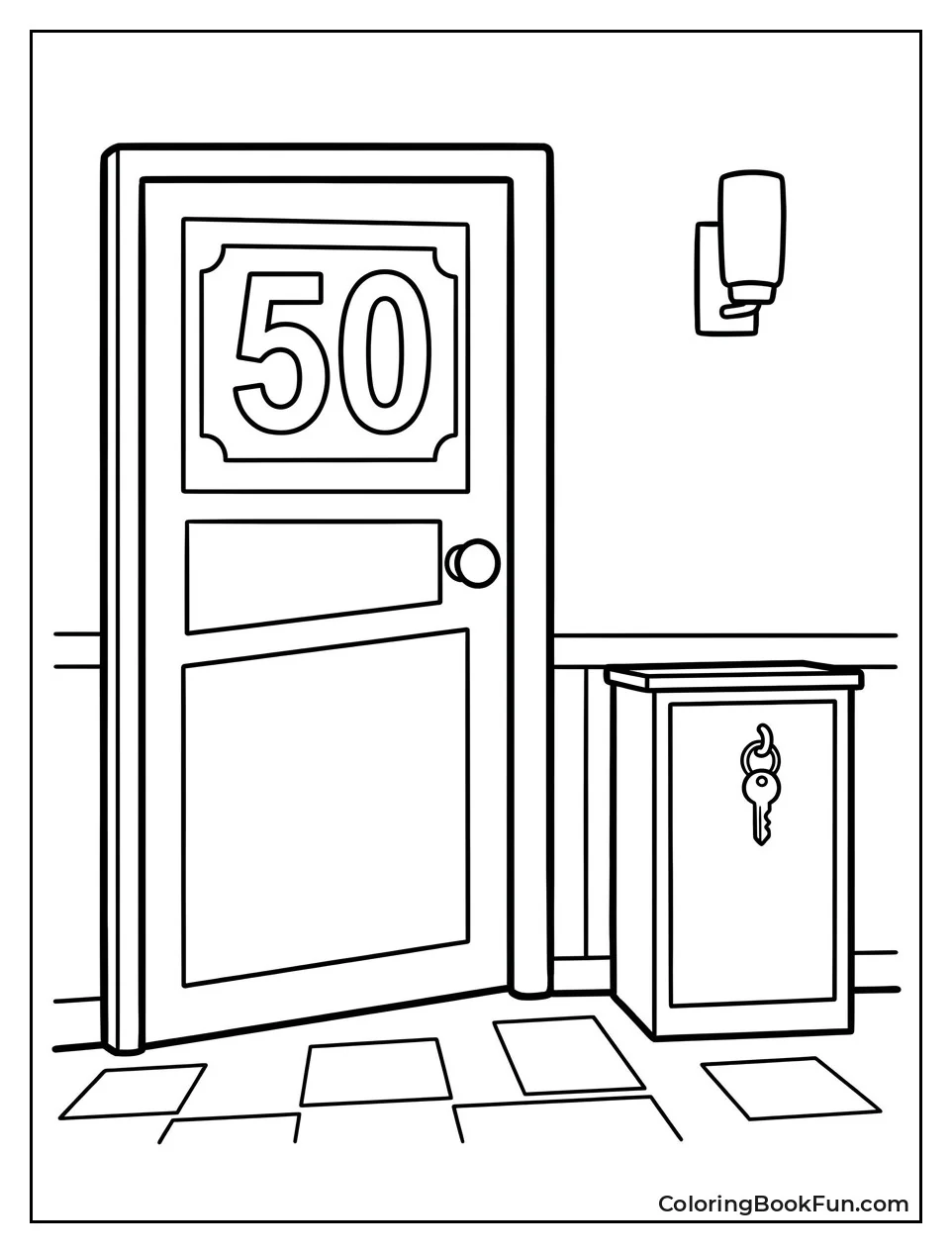 Door with Big Number