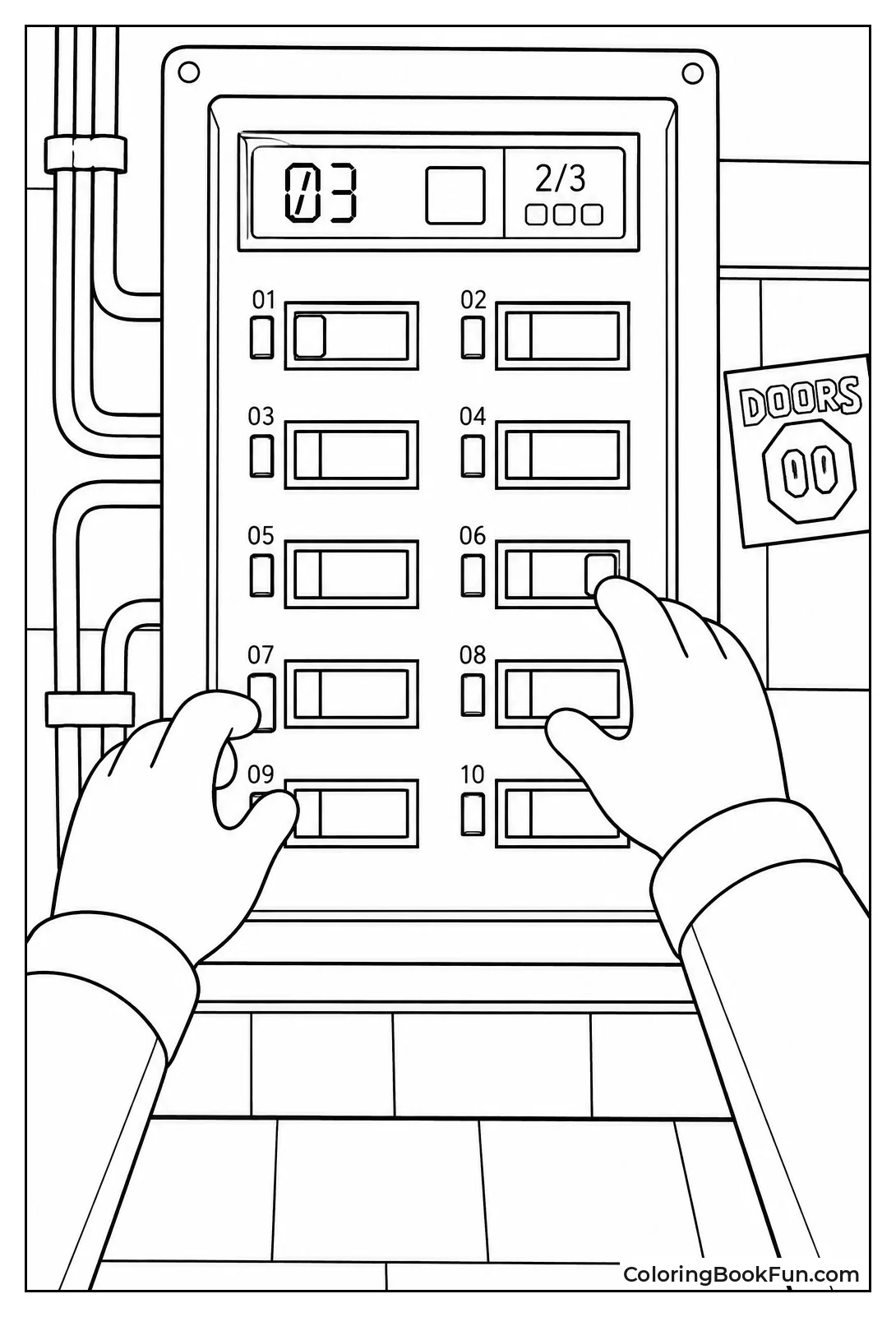 Hands Fixing the Breaker Box