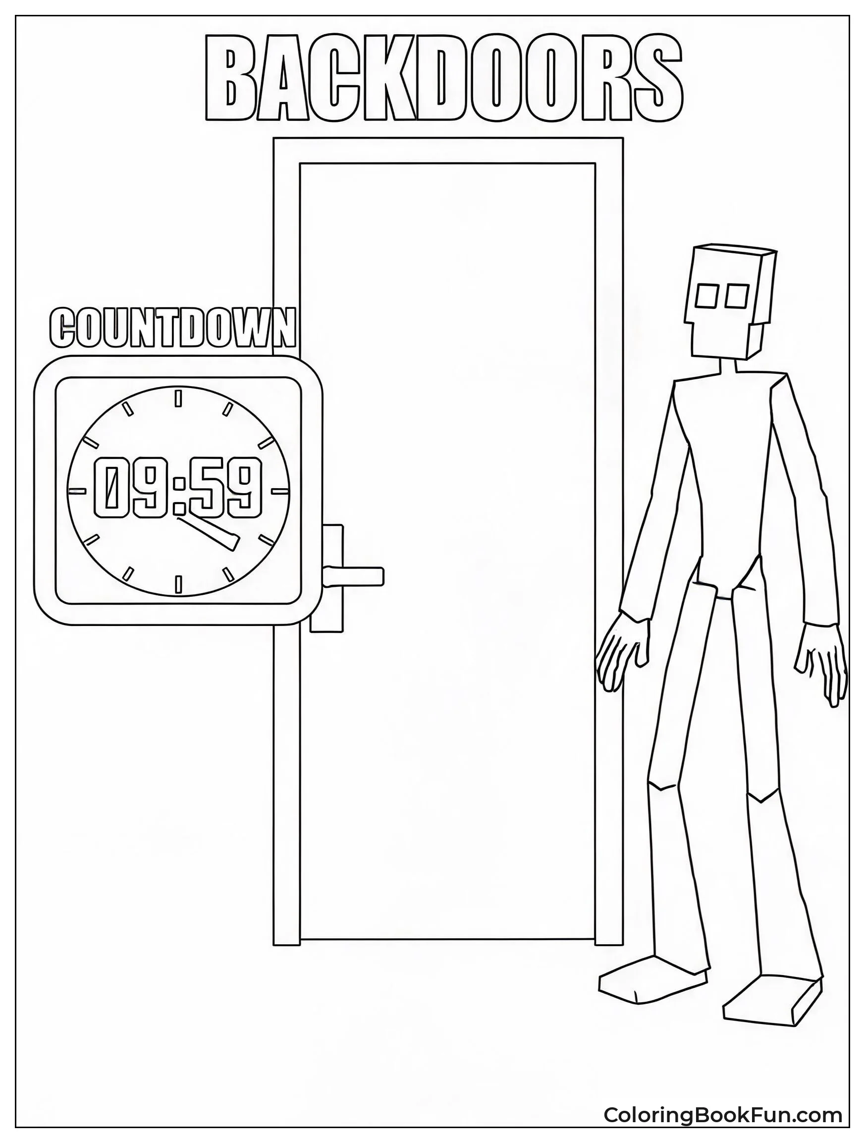 Backdoor with Countdown Timer